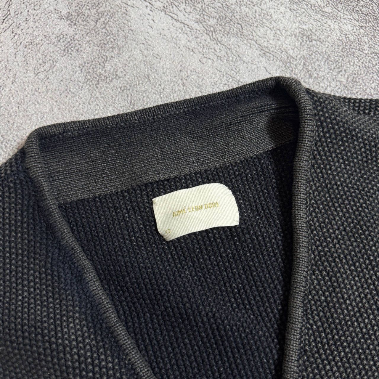 Aime Leon Dore Aime Leon Dore Cardigan Knit Dark Gray Washed Men’s Size US M / EU 48-50 / 2 - 6 Thumbnail