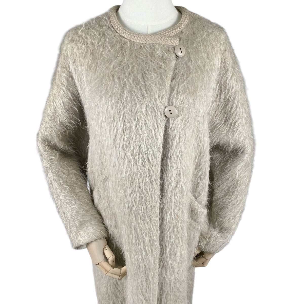 Agnona Vintage Altuna Agnona Alpaca Wool Coat Made in Italy Size S / US 4 / IT 40 - 2 Thumbnail
