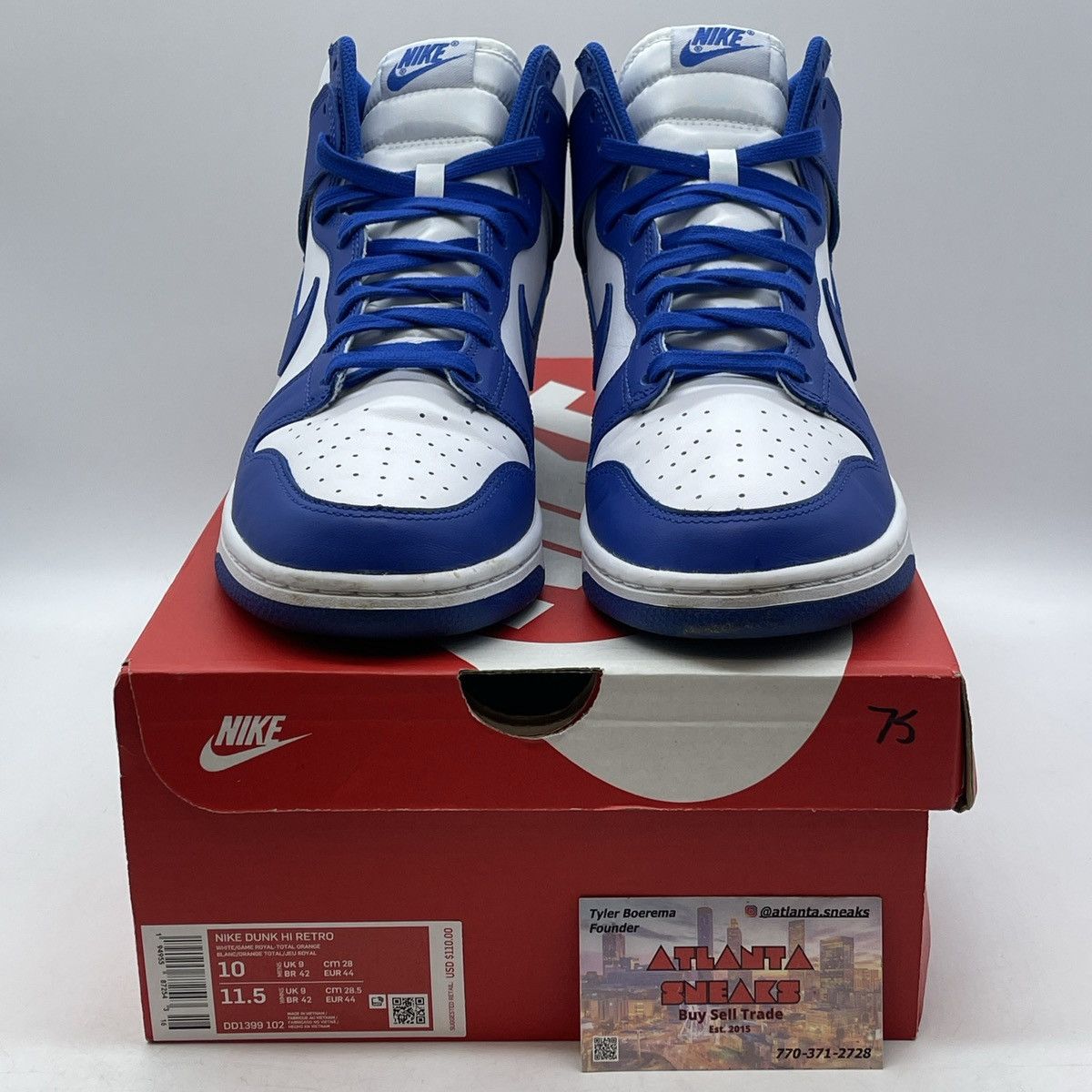 Nike Dunk high Kentucky Size US 10 / EU 43 - 2 Thumbnail
