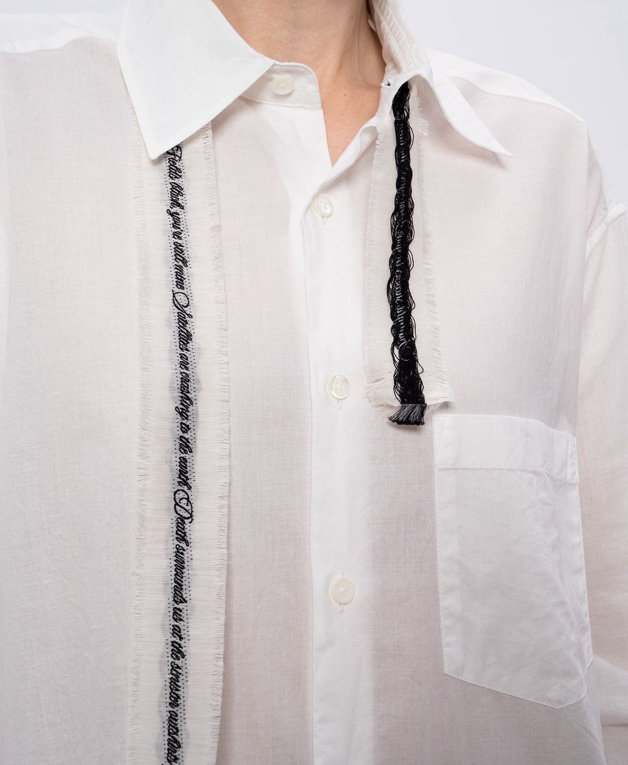 Ann Demeulemeester Last Ann Demeulemeester White Long Gabi Cotton Button Up Size XS / US 0-2 / IT 36-38 - 5 Thumbnail