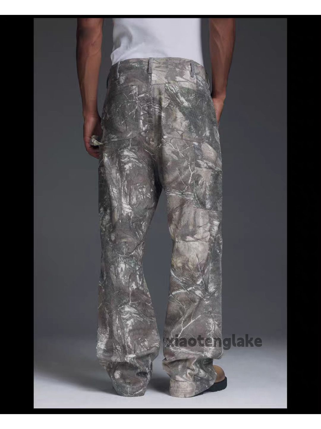 Designer × Japanese Brand × Vintage Washed faded loose baggy real tree pattern cargo pants Size US 36 / EU 52 - 8 Thumbnail
