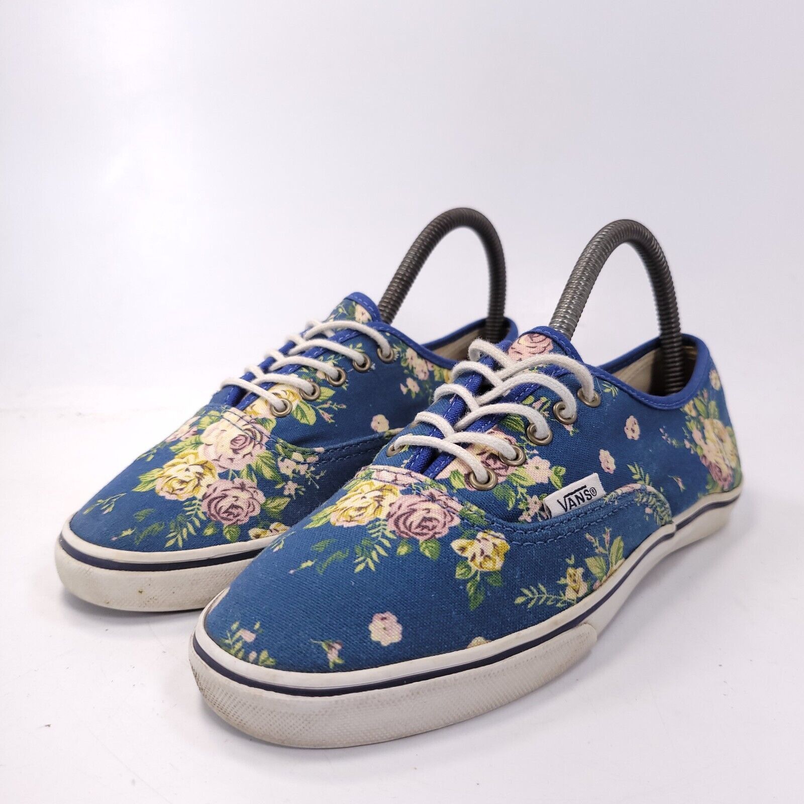 Vans Vans Off the Wall Shoe Womens Size 6 Men 4.5 T375 Blue White Size US 6 / IT 36 - 1 Thumbnail