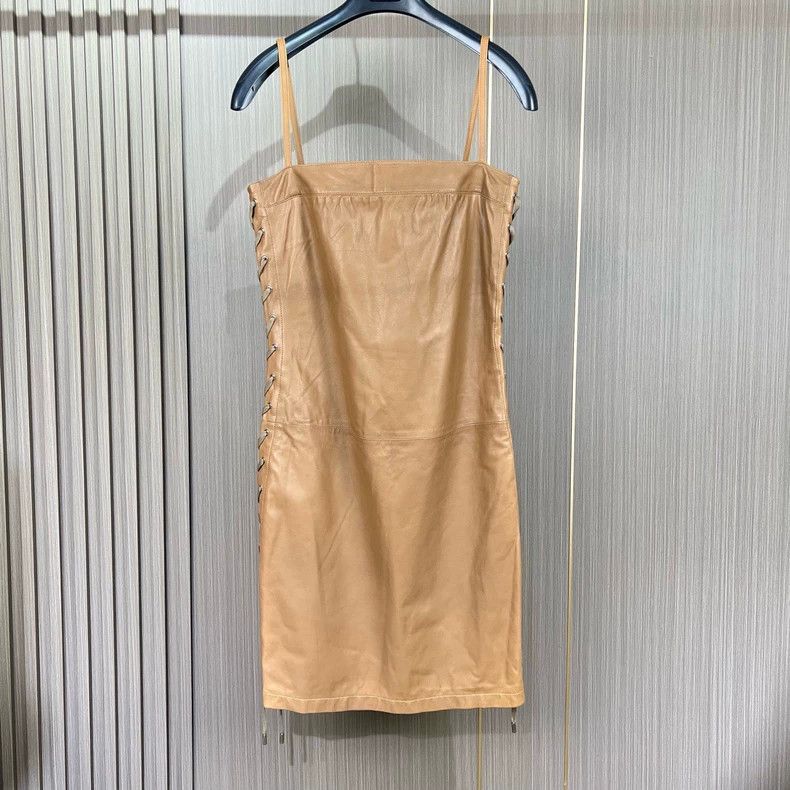 Gucci Gucci Camel sheepskin drawstring dress 2504-Nextarrow Size M / US 6-8 / IT 42-44 - 1 Thumbnail