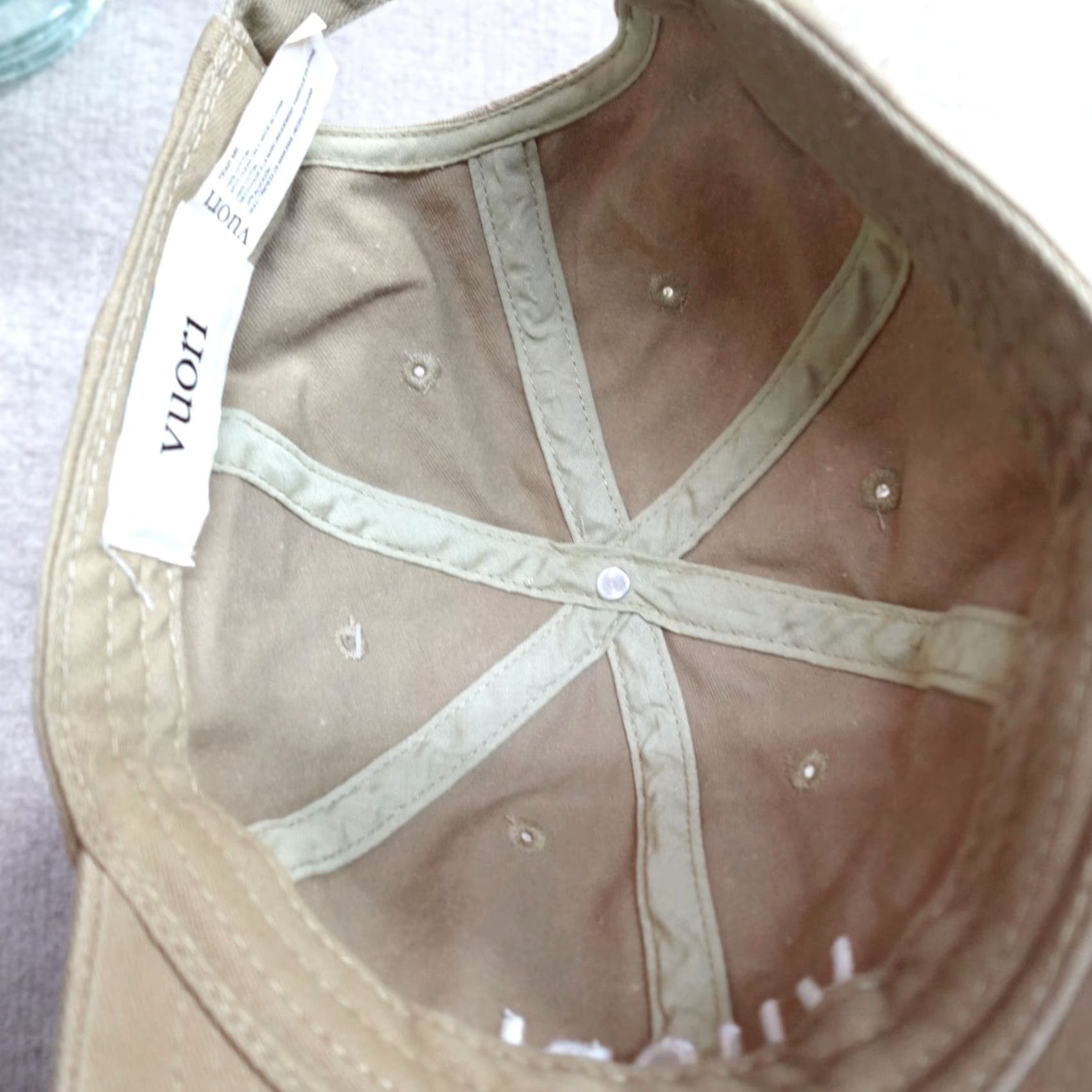 Vuori Vuori Baseball Hat Strapback Beige Dadhat Adjustable NEW Men Beige Cap Adjustable Hats 90s none Size ONE SIZE - 4 Thumbnail