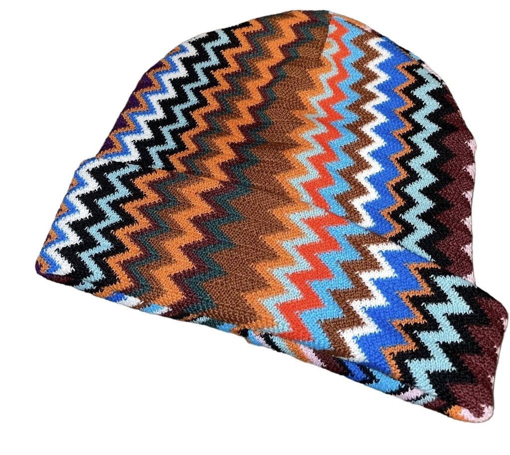 Missoni Chevron Knit Italian Beanie New display picture 1