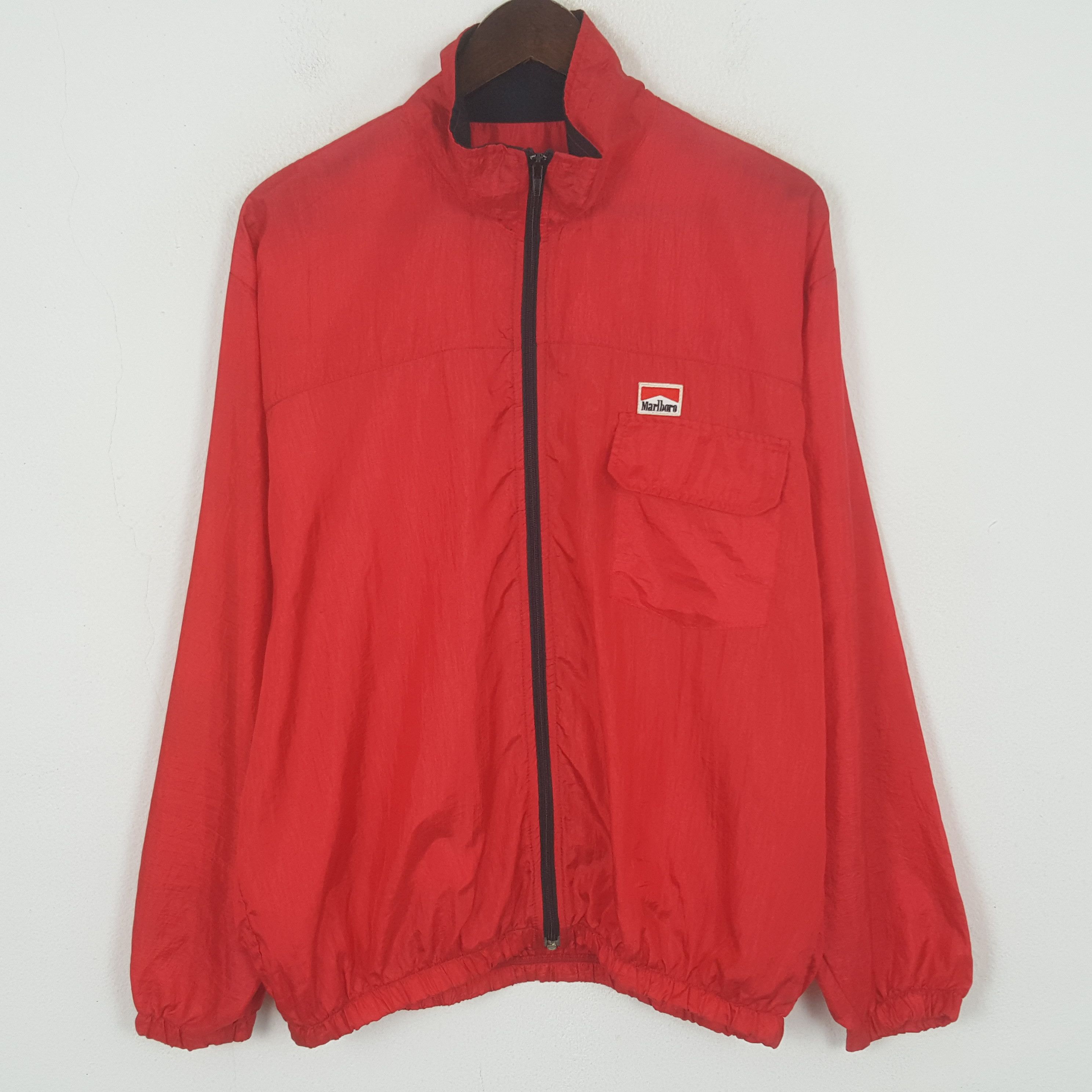 Marlboro Vintage Marlboro Windbreaker Jacket Size US L / EU 52-54 / 3 - 3 Thumbnail