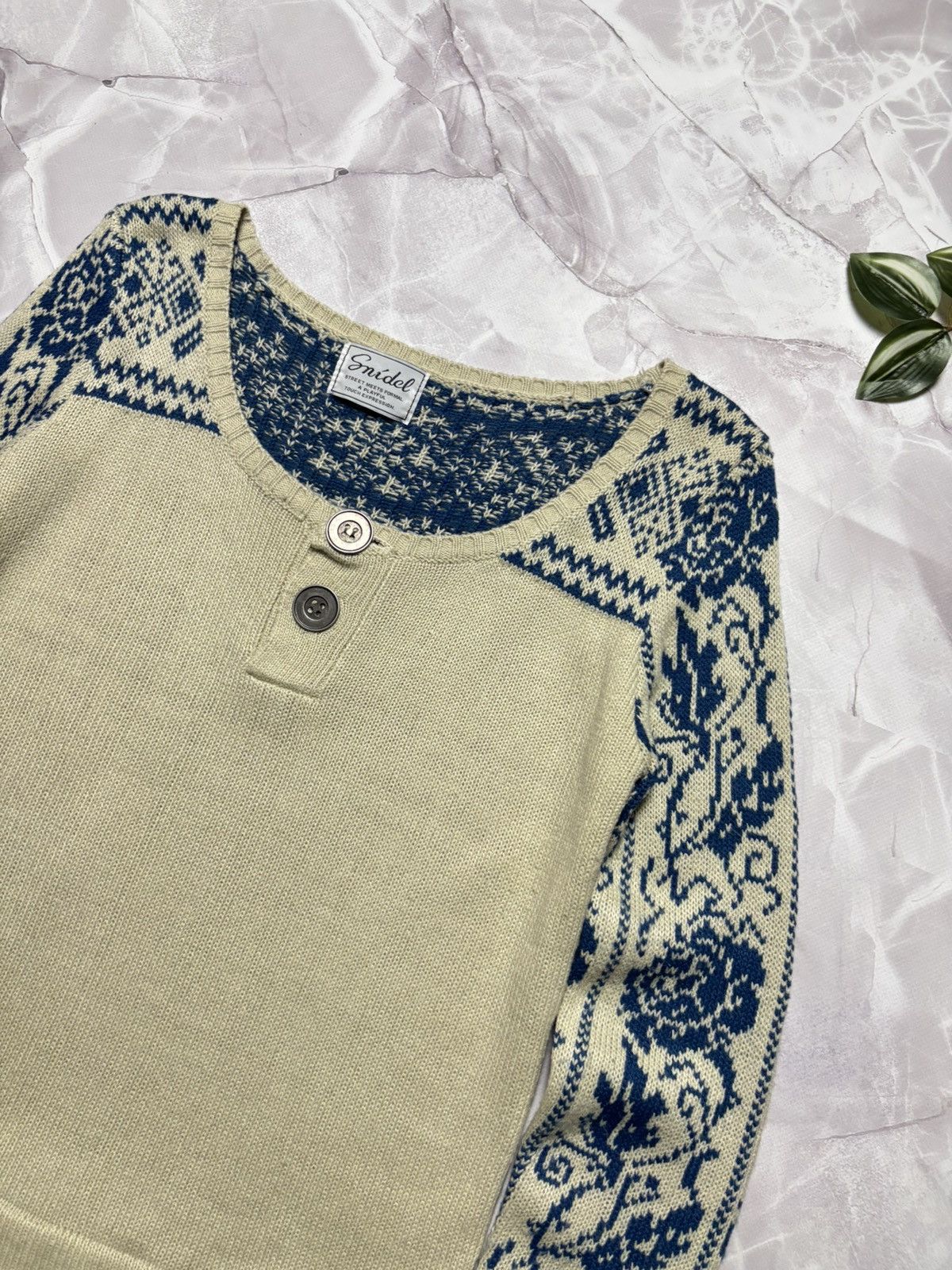 Japanese Brand Snidel Henley Sweater Lace Hem Folk Babydoll Women's S Size S / US 4 / IT 40 - 4 Thumbnail