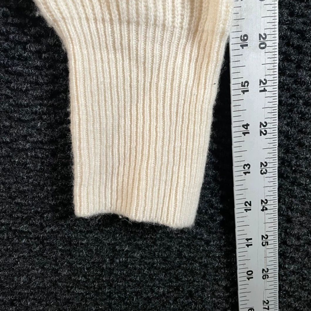 Madewell Madewell Cream Ribbed Knit Square Neckline Sweater Women M Size M / US 6-8 / IT 42-44 - 7 Thumbnail