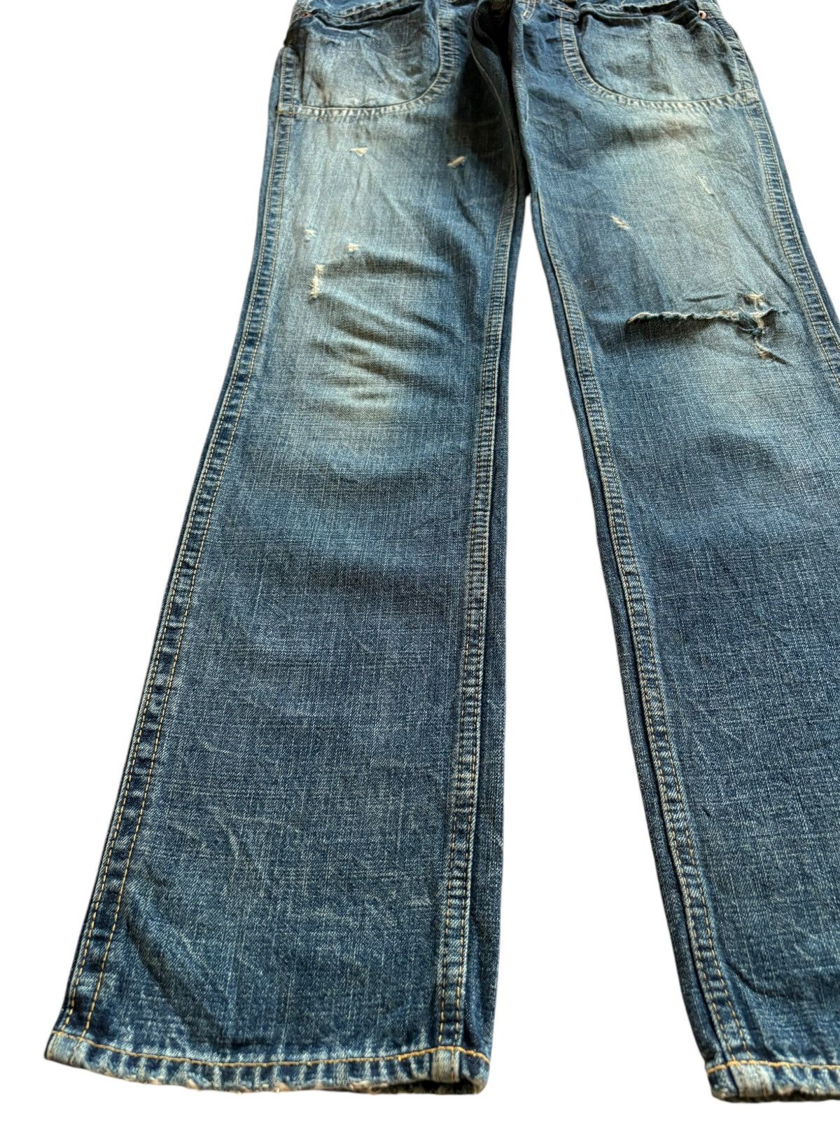 Japanese Brand Vintage Japanese Brand Mud Wash Distressed Jeans Size US 31 - 6 Thumbnail