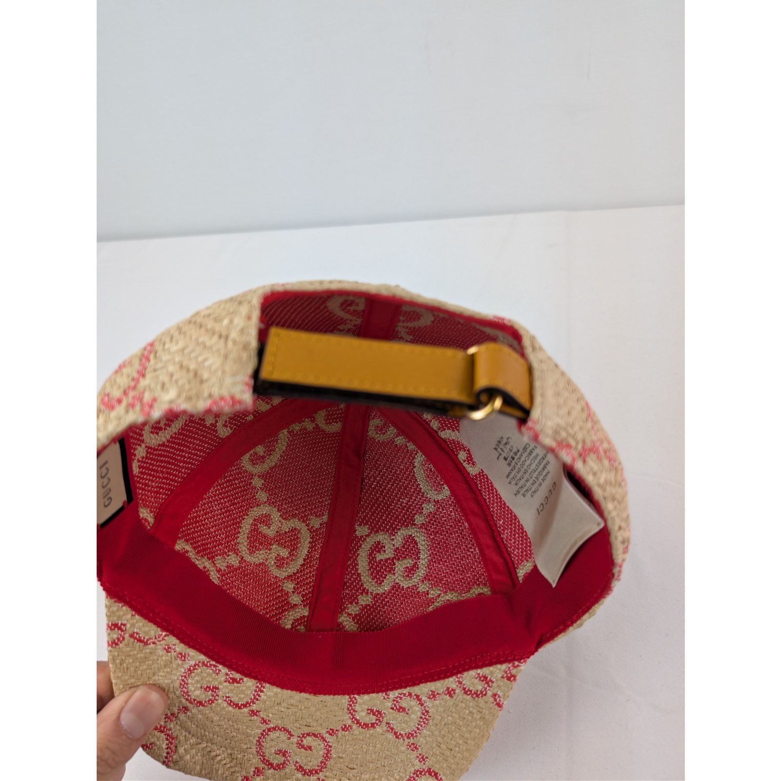Gucci o1rshd1 Size: M / Baseball Cap / Hat in Beige/Red Size ONE SIZE - 10 Thumbnail