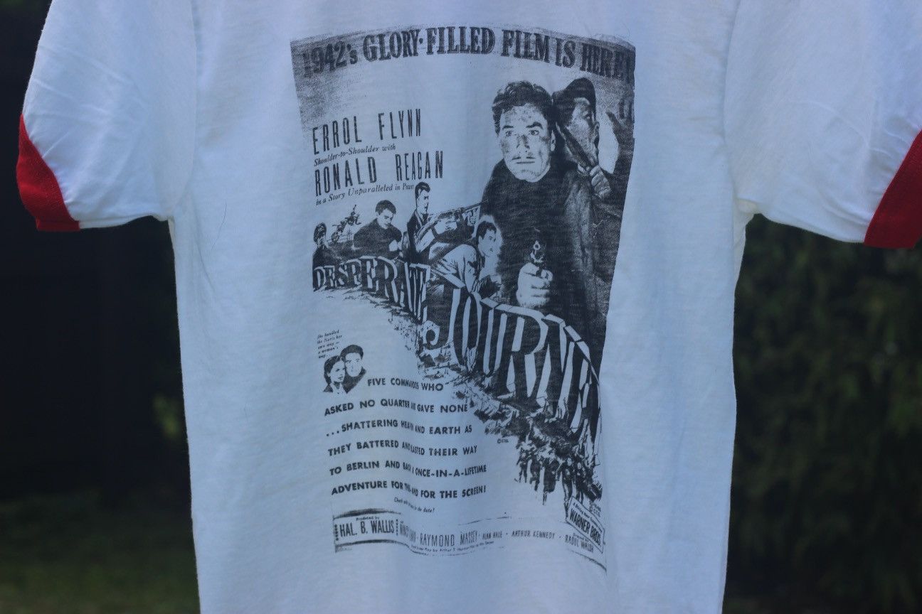 Vintage VTG 1980s Desperate Journey Ronald Reagan Movie Promo 1942 M Size US M / EU 48-50 / 2 - 4 Thumbnail