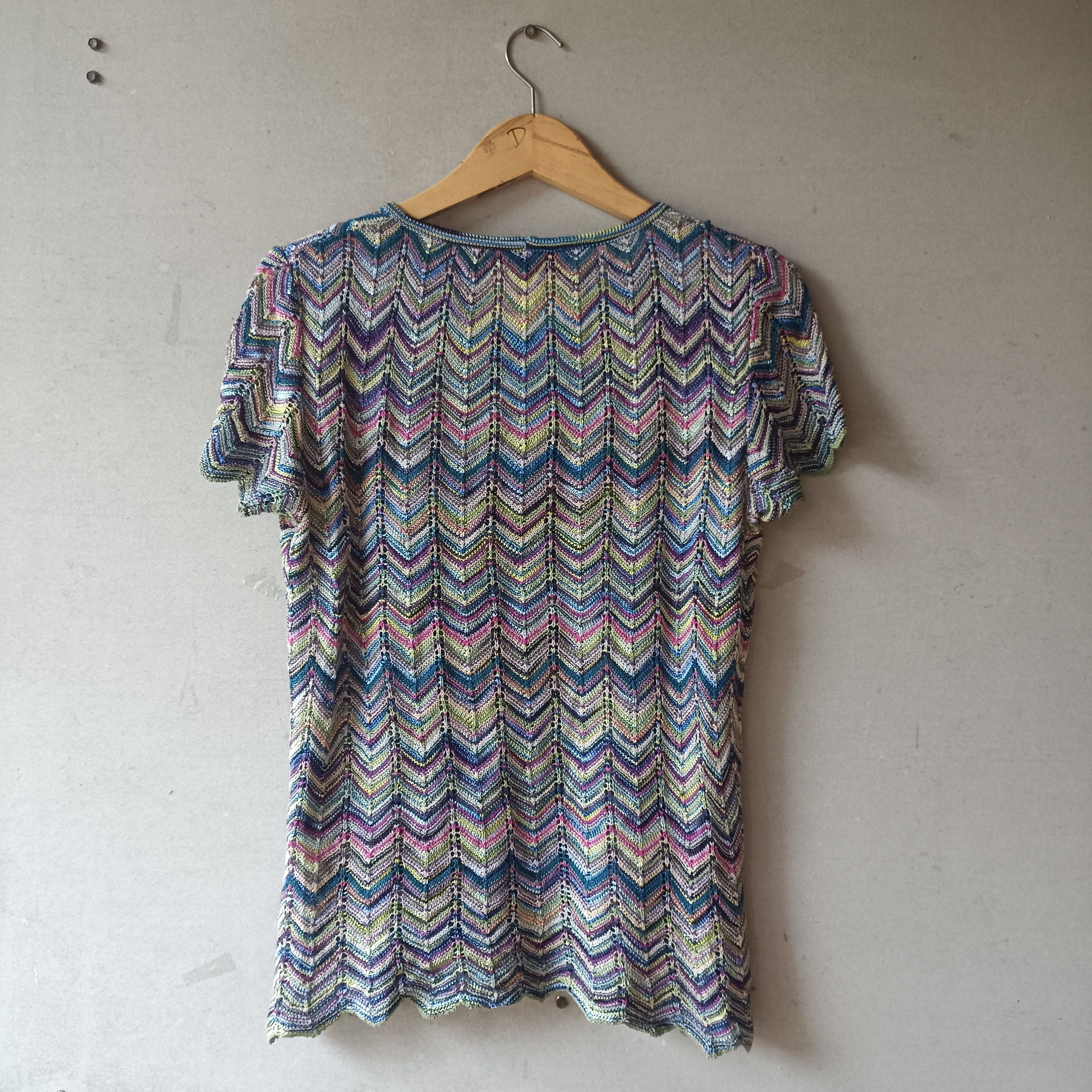 Missoni Missoni Top Knitted patern linen mix rayon Size M / US 6-8 / IT 42-44 - 5 Thumbnail