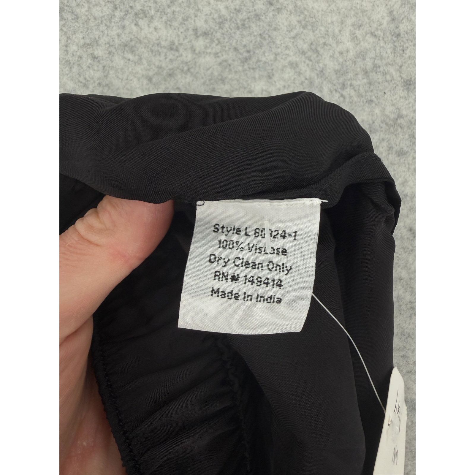 Johnny Was NWT Johnny Was Khay Silky Viscose Black Jogger Pants SMALL Size 28" / US 6 / IT 42 - 4 Thumbnail