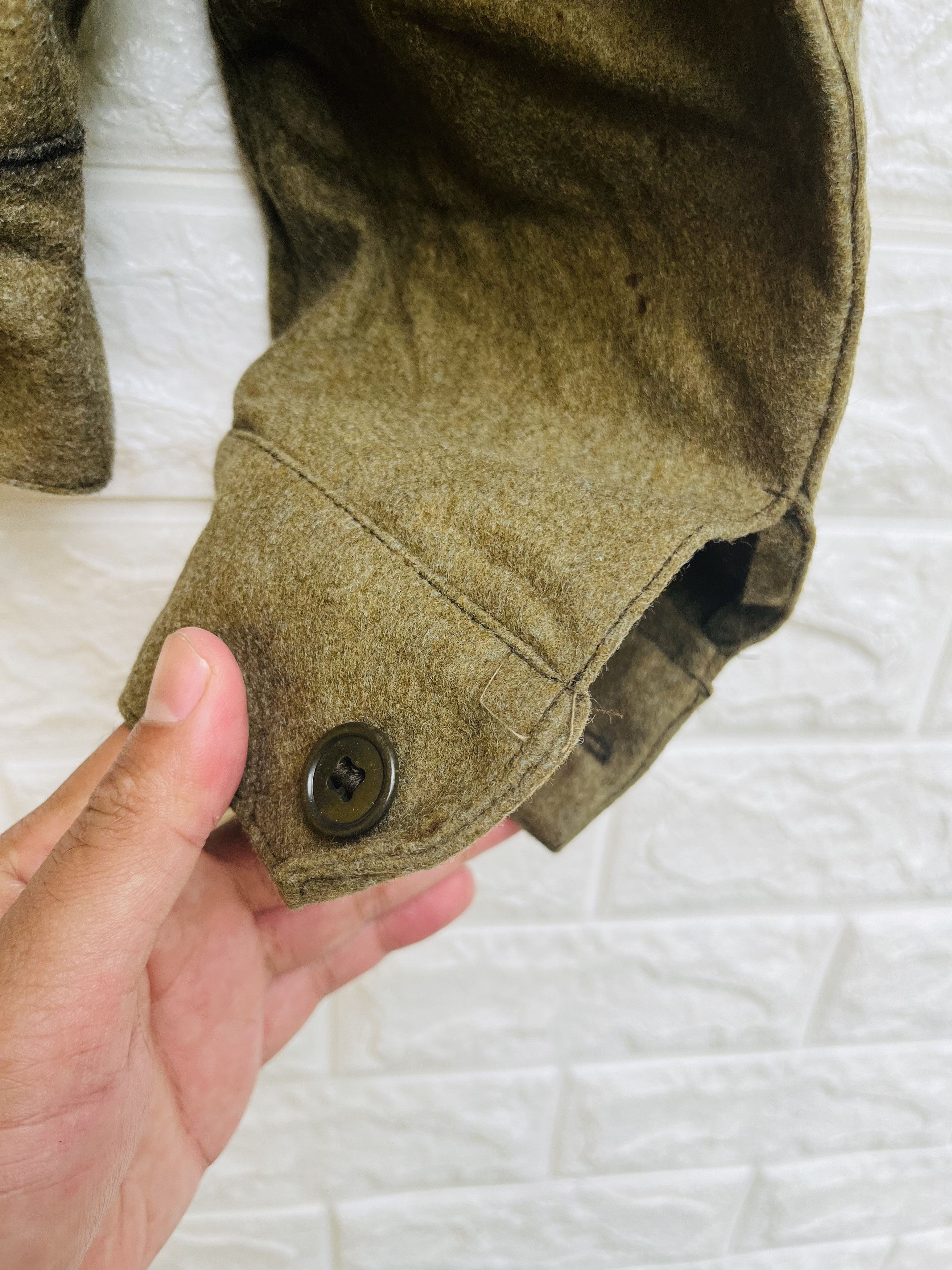 Vintage Vintage 40s Military Army Wool Jacket Designer Fashion Style Size US M / EU 48-50 / 2 - 8 Thumbnail