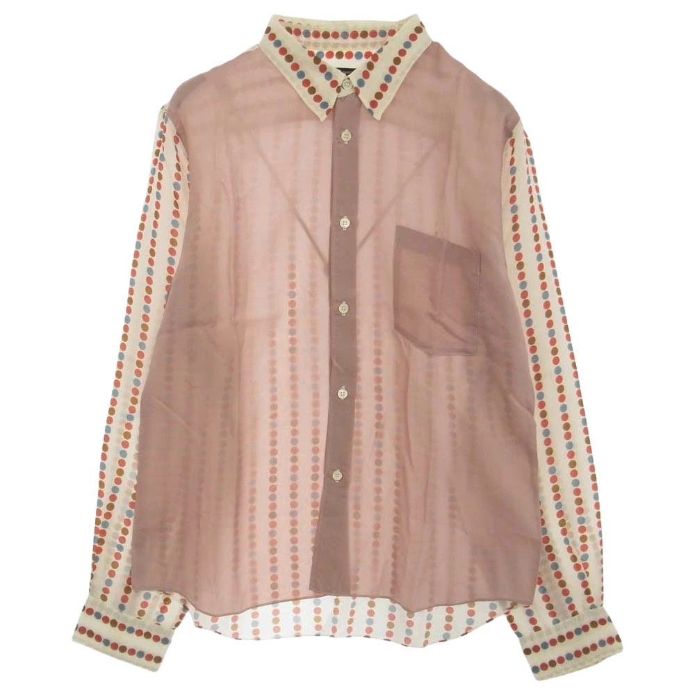 Comme des Garcons Homme Plus Shirt Polka dot cupra long sleeve chest pocket Multicolor Size US M / EU 48-50 / 2 - 1 Thumbnail