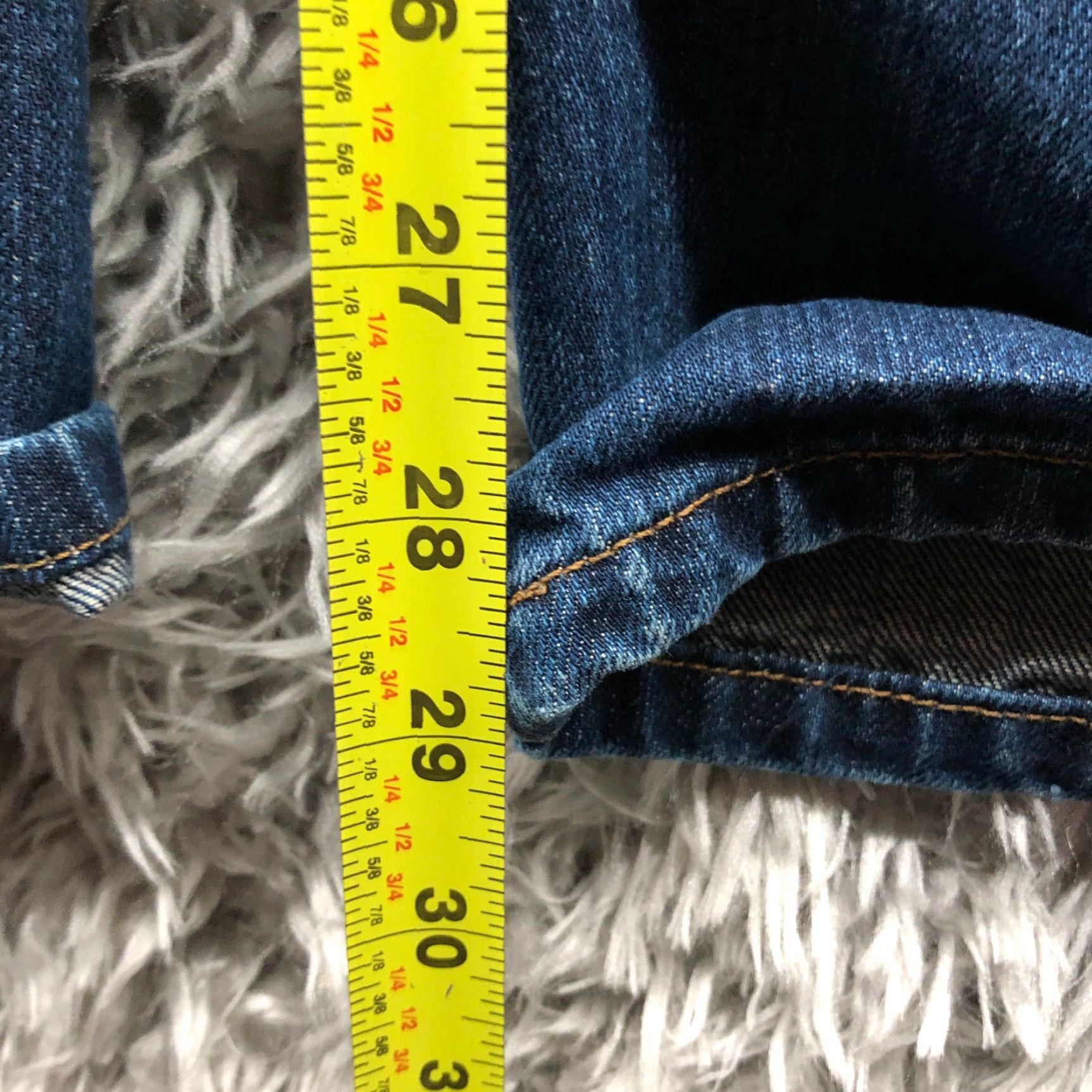 Ralph Lauren VINTAGE LRL Jeans Size 12 Womens Mid Rise Dark Wash Blue Denim Straight Leg Size 34" / US 12 / IT 48 - 3 Thumbnail