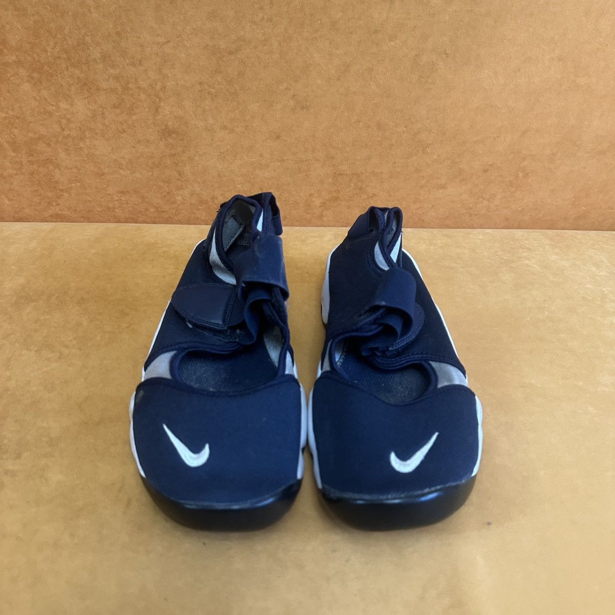 Nike Nike Rift Sandals Sneakers Rare Mini Swoosh Hype Navy White Size US 8.5 / IT 38.5 - 3 Thumbnail