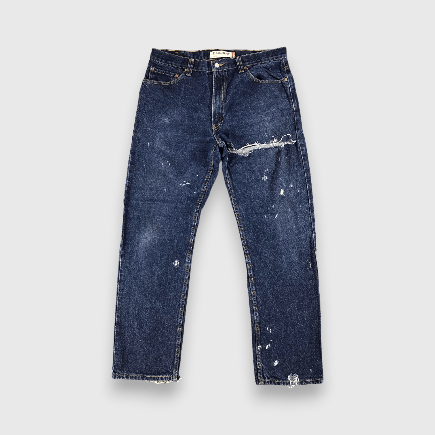 Levi's Vintage Distress Levis 505 Jeans- J1310 Size US 37 - 1 Thumbnail