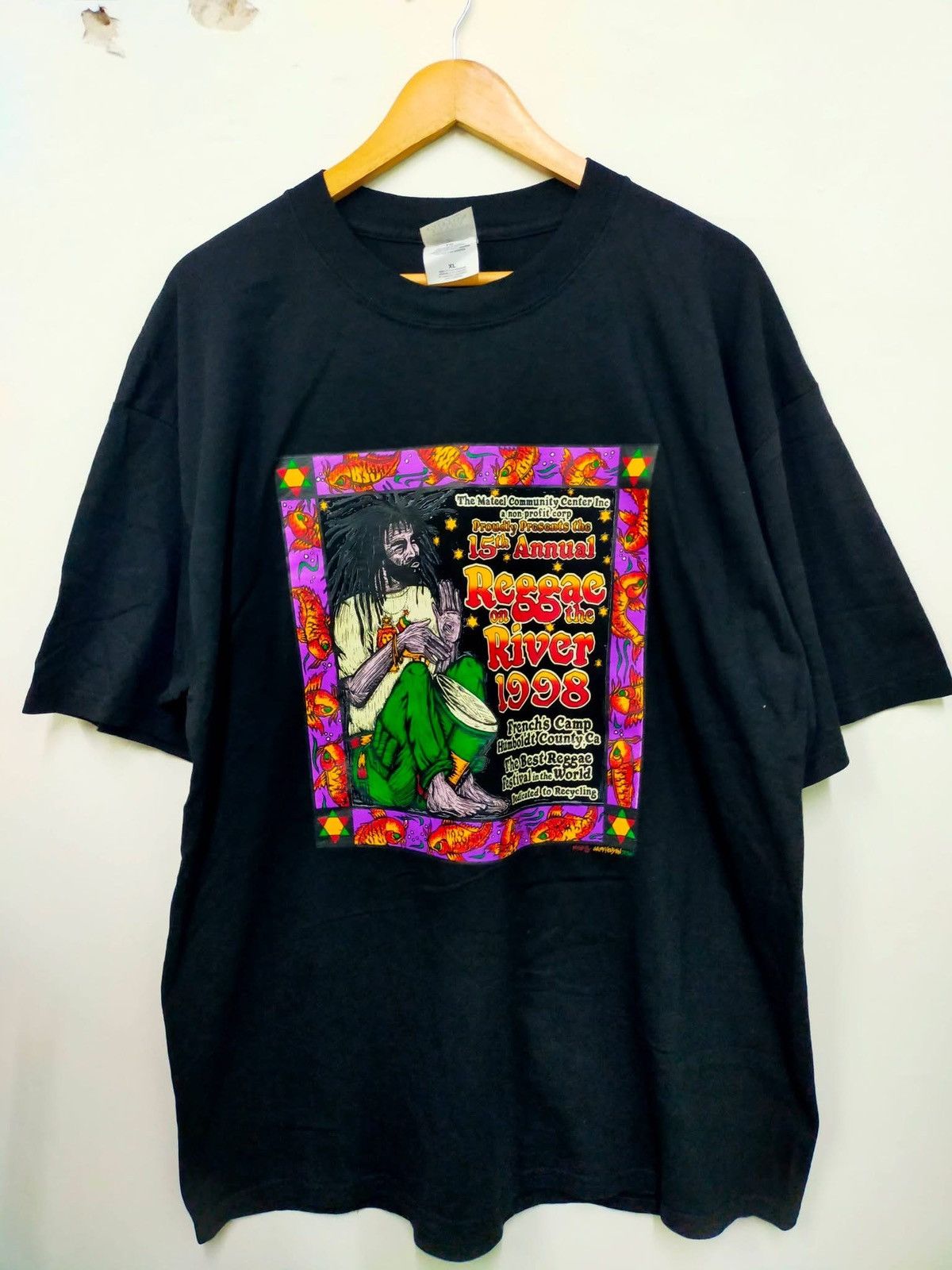 Rap Tees 💥Vintage Raggae On The River Music Fest Black History Tee Size US XL / EU 56 / 4 - 2 Thumbnail