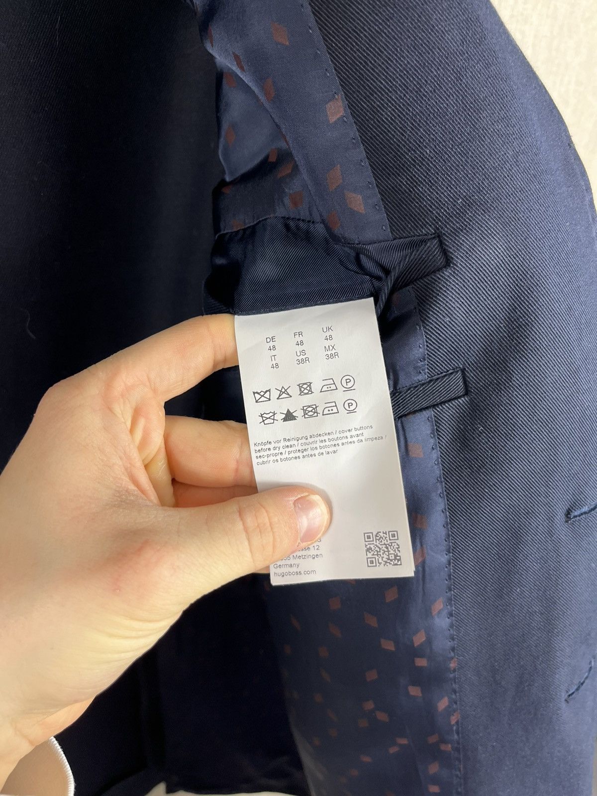 Designer × Hugo Boss Hugo Boss cotton stretch blazer travel jacket Size US M / EU 48-50 / 2 - 15 Thumbnail