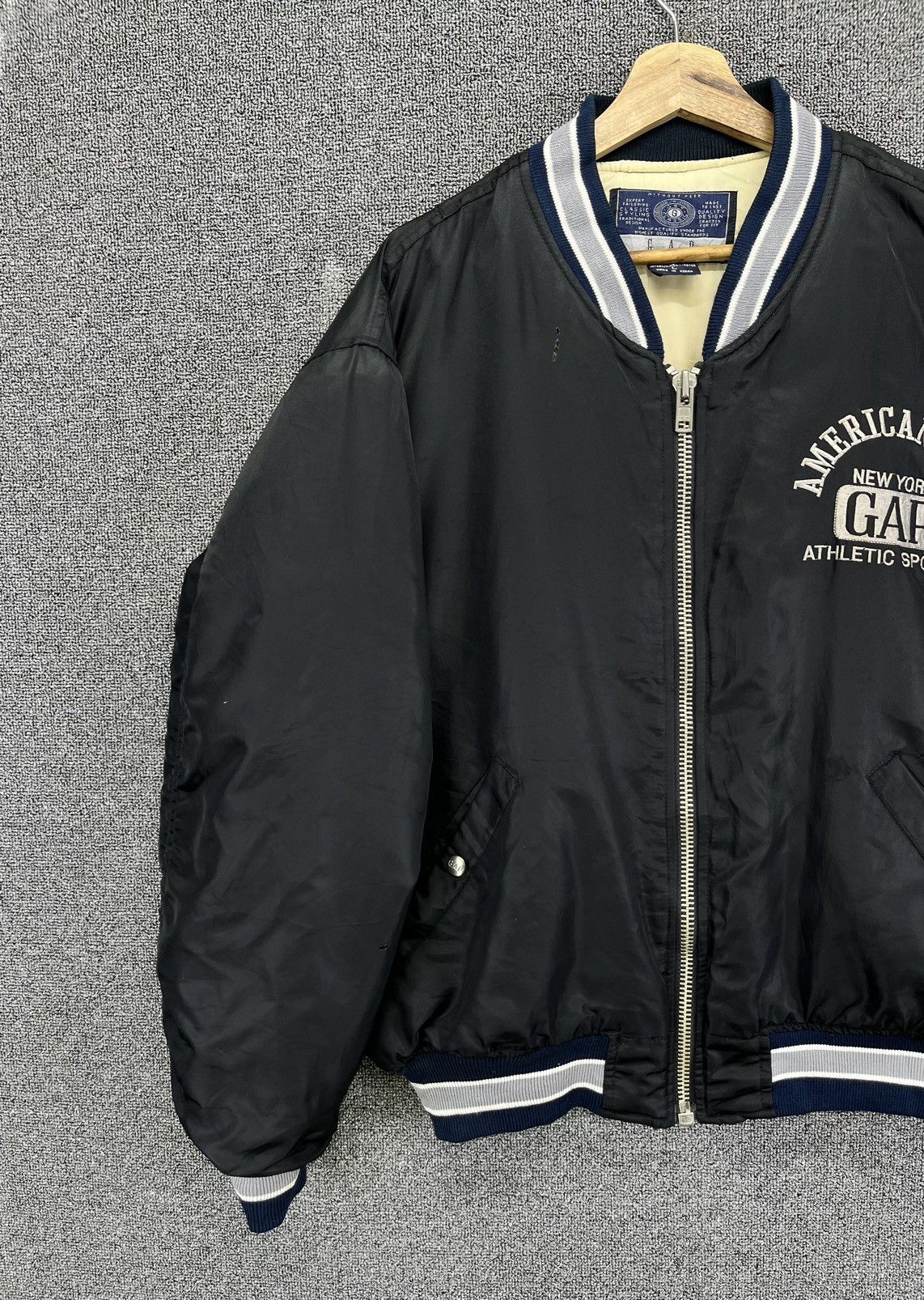 Gap Gap New York Rare Zip Up Varsity Jacket Size US L / EU 52-54 / 3 - 7 Thumbnail