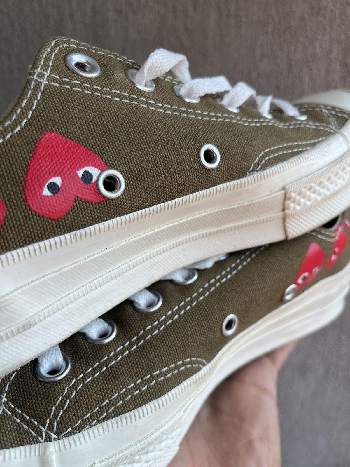 Comme des Garcons × Converse CONVERSE CHUCK TAYLOR 70 X COMME DES GARÇONS OLIVE GREEN Size US 5.5 / IT 35.5 - 5 Thumbnail