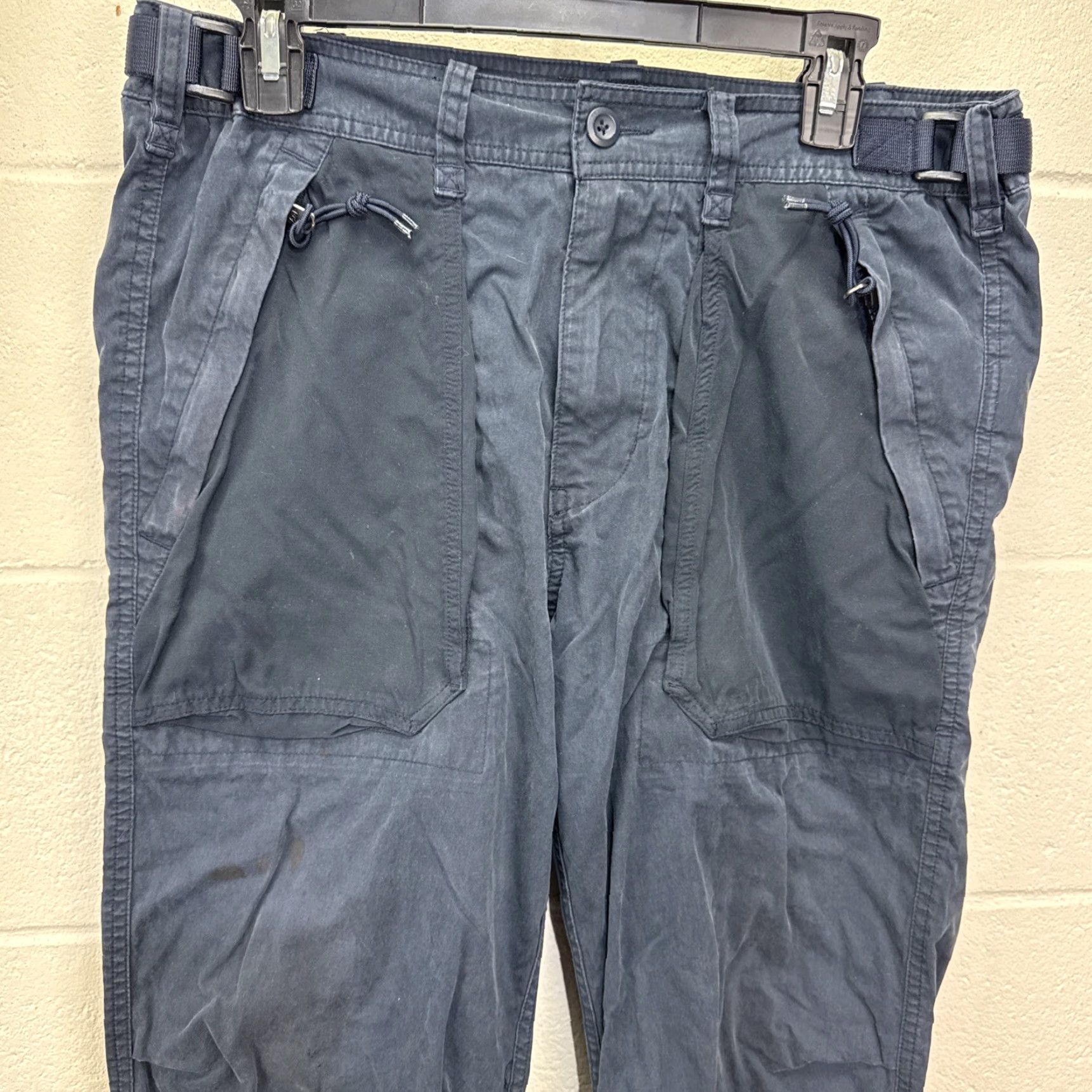 Abercrombie & Fitch VINTAGE Abercrombie & Fitch Pants Mens 32x32 Cargo 5-Pocket Blue 90s Grunge Army Hip Hop Mens Size US 32 / EU 48 - 4 Thumbnail