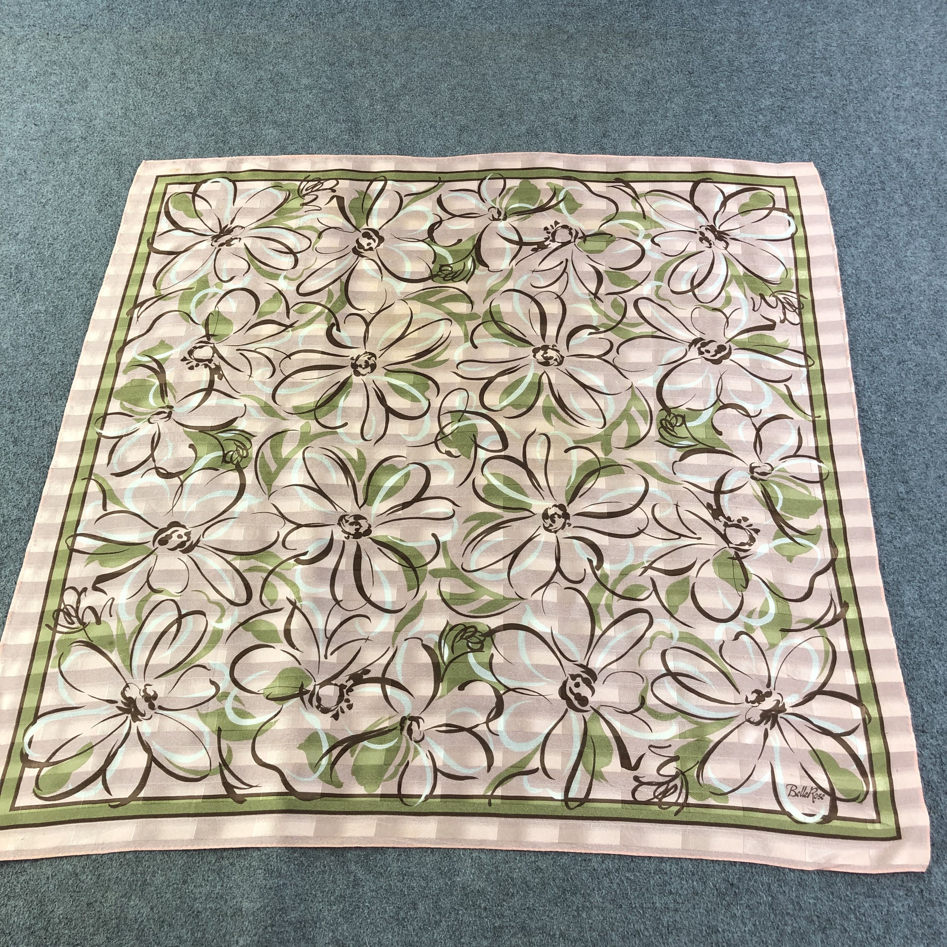 Bellerose Belle Rose Floral Silk Scarf M693 Size ONE SIZE - 1 Thumbnail