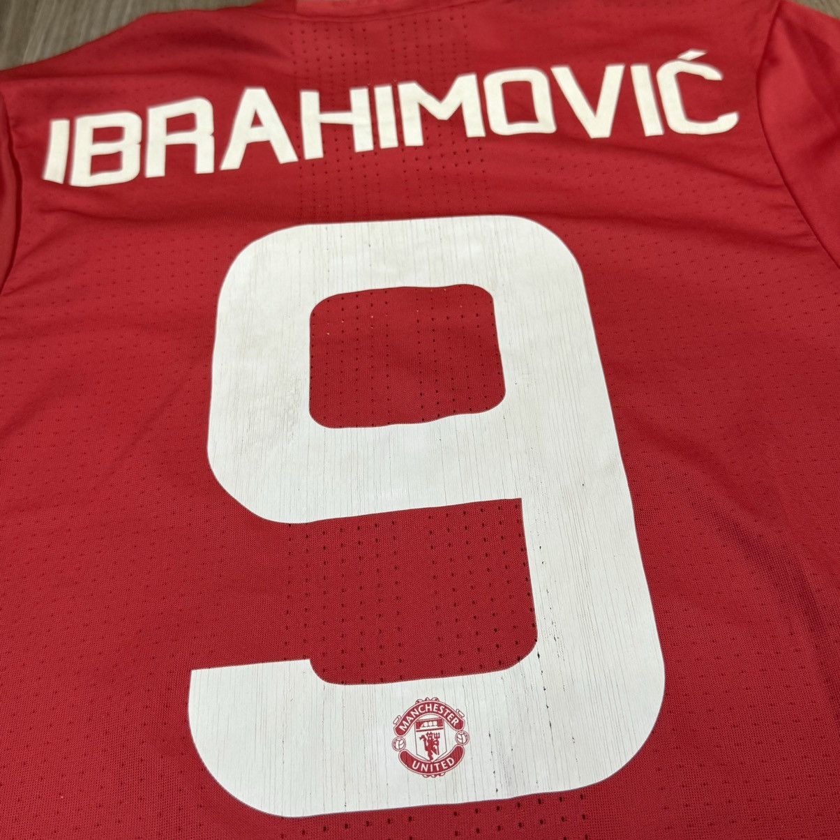 Adidas Manchestee united 2017 EFL cup player issue #9 Ibrahimovic Size US S / EU 44-46 / 1 - 4 Thumbnail