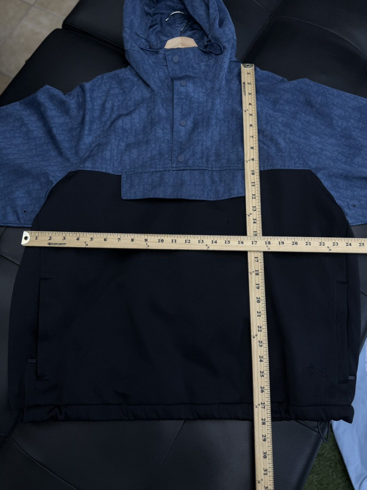Dior Dior Hooded Anorak Windbreaker Jacket Blue Black Size 3XL Size US XXL / EU 58 / 5 - 17 Thumbnail
