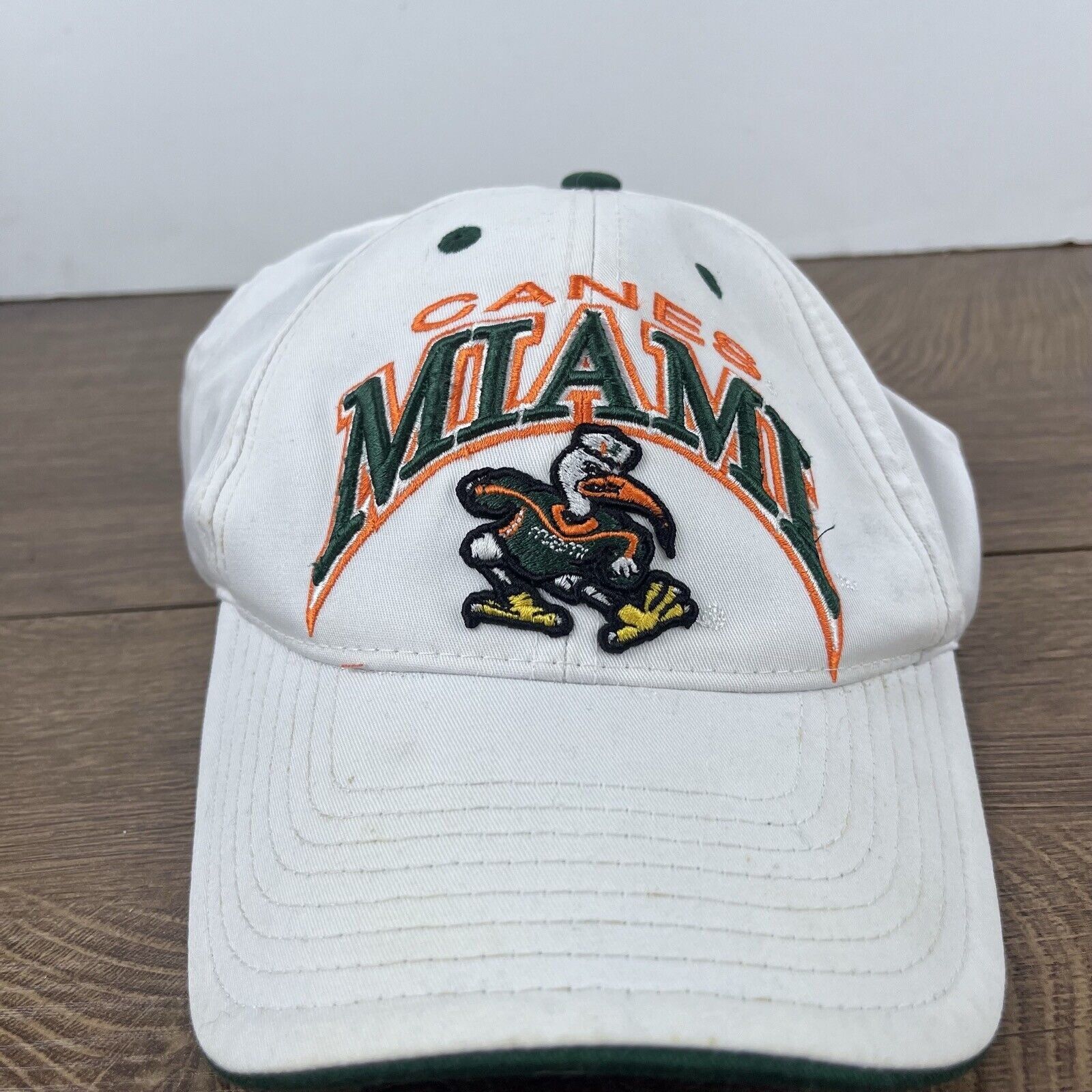 Top Of The World Miami Hurricanes Hat NCAA Adjustable Hat White Adjustable Ha Size ONE SIZE - 4 Thumbnail