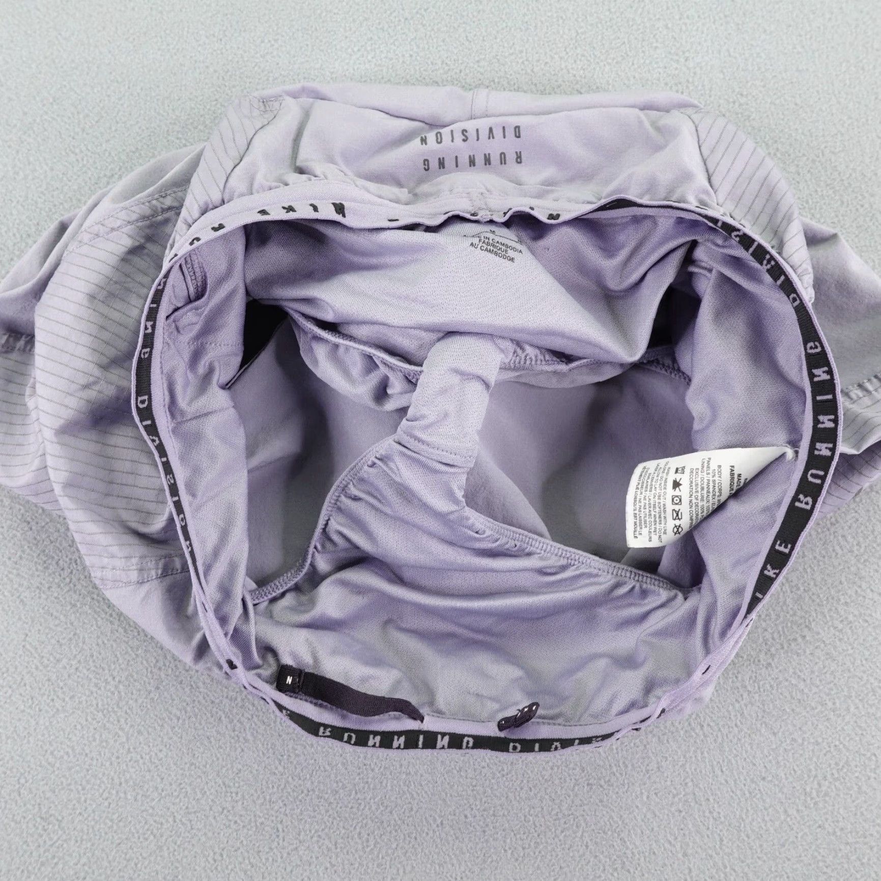 Nike Nike Shorts Womens Medium Purple Lined Run Division Tempo Luxe 3" Running Gym Size 28" / US 6 / IT 42 - 4 Thumbnail