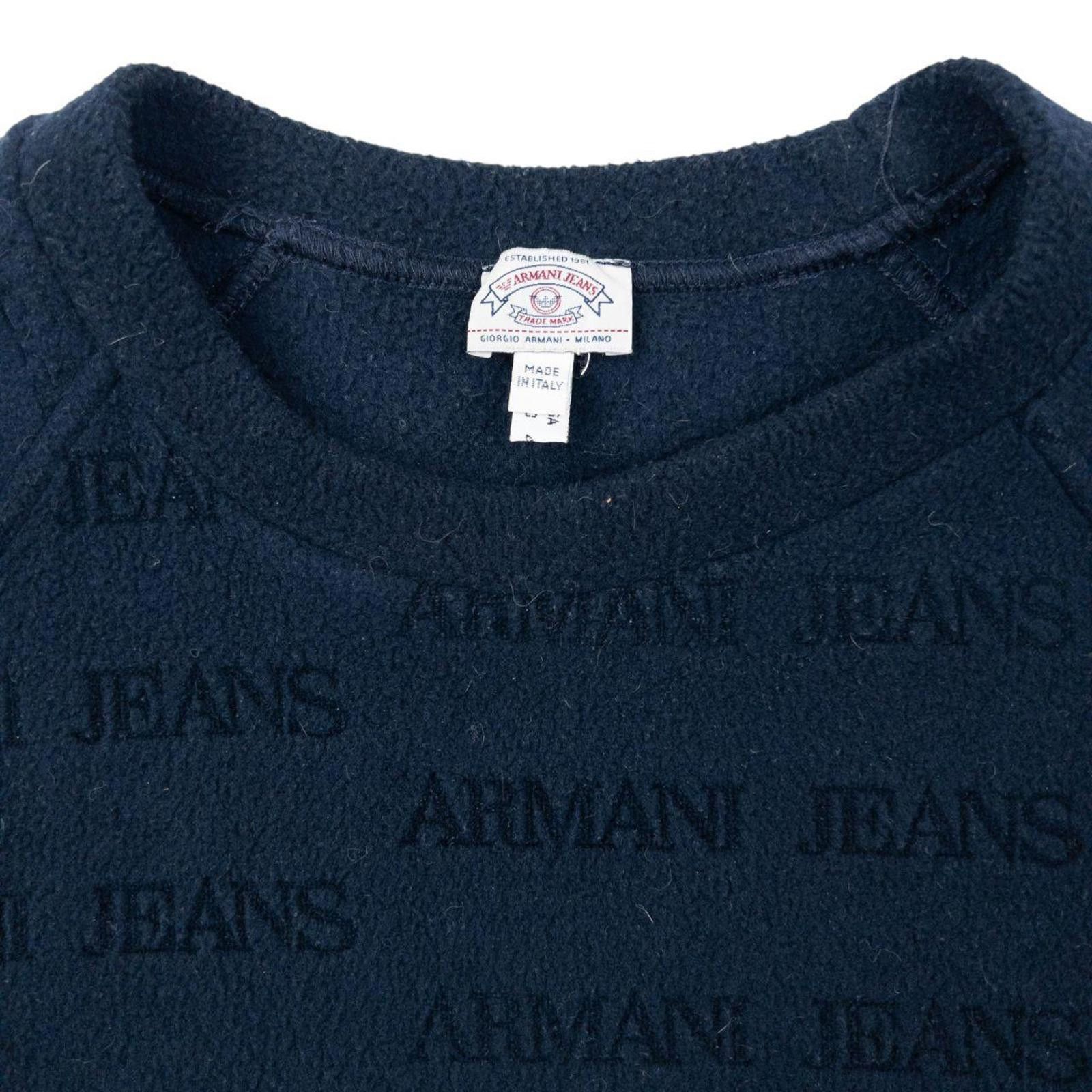 Other Vintage 90s Armani Jeans Monogram Fleece Sweatshirt Size M Size US M / EU 48-50 / 2 - 3 Thumbnail