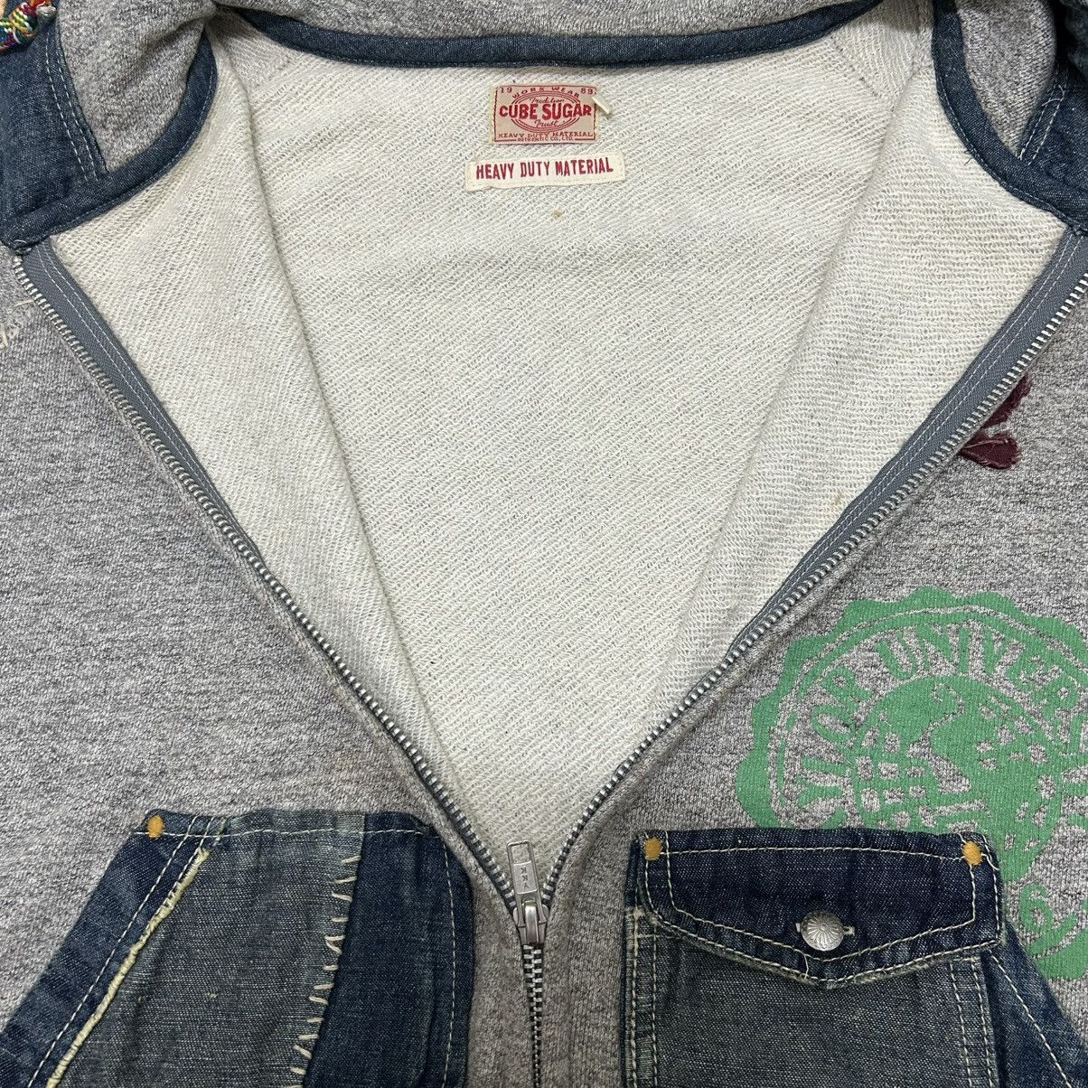 Japanese Brand Vintage Japanese Cube Sugar Workwear Patches Pockets Hoodie Size US M / EU 48-50 / 2 - 19 Thumbnail