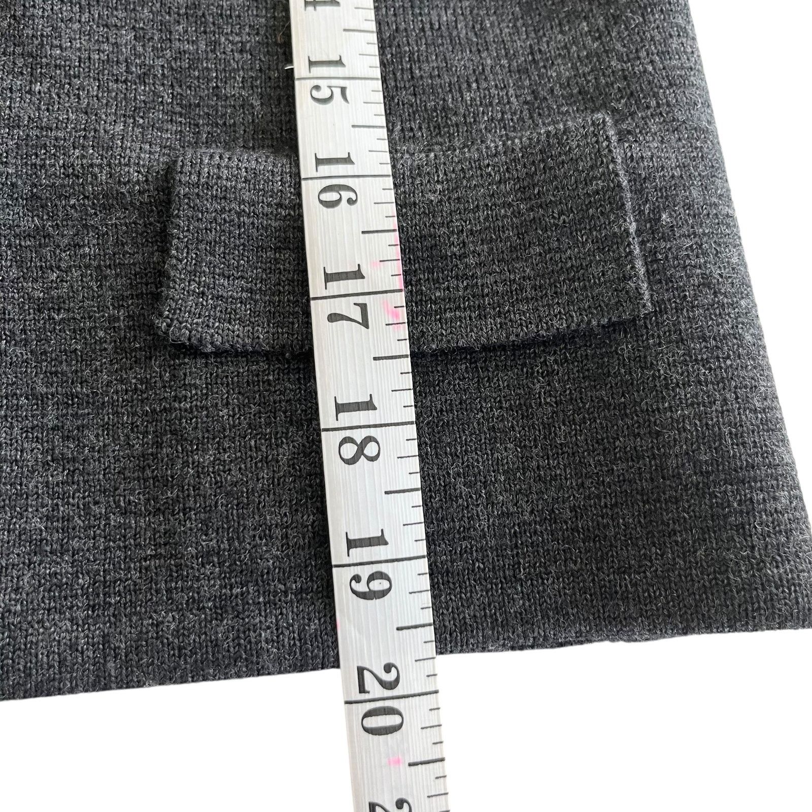 J.Crew J. Crew Collection Charcoal Gray Sweater Blazer Jacket Size XS / US 0-2 / IT 36-38 - 7 Thumbnail