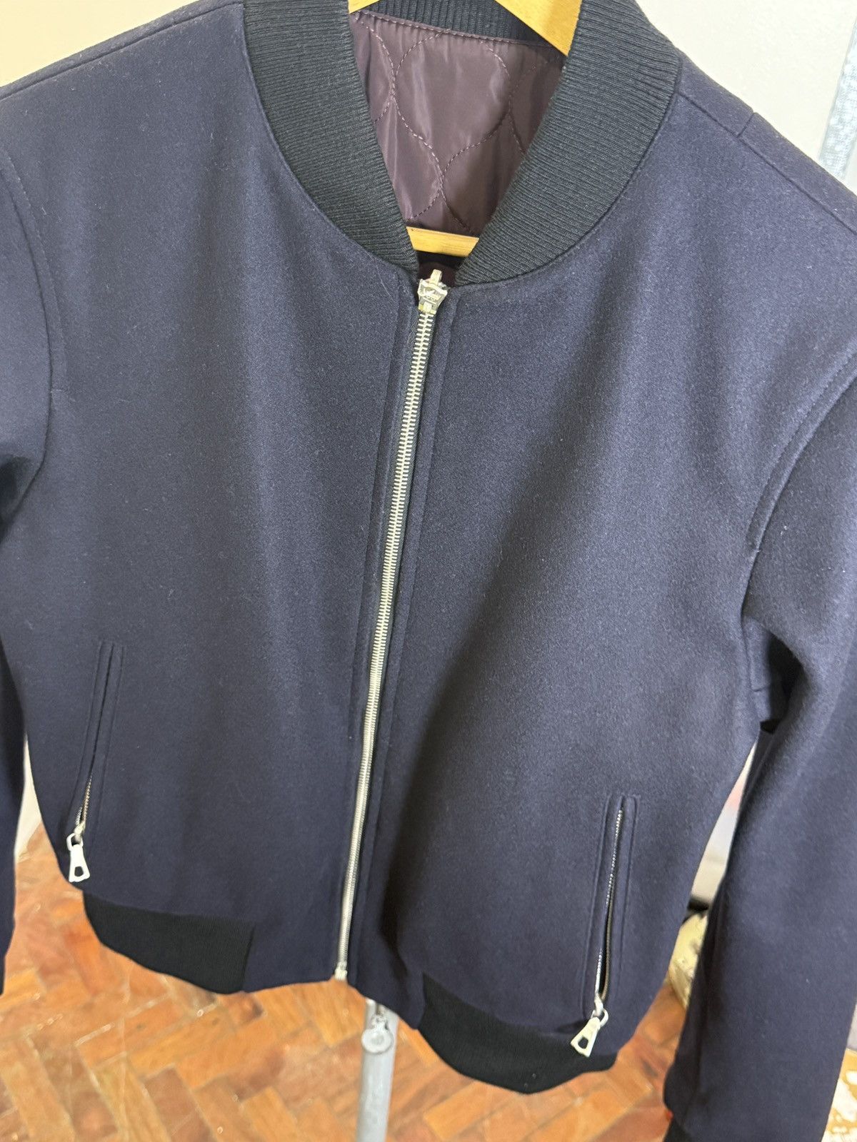Dries Van Noten Reversible Wool/Nylon 3M Bomber Jacket Size US S / EU 44-46 / 1 - 10 Thumbnail
