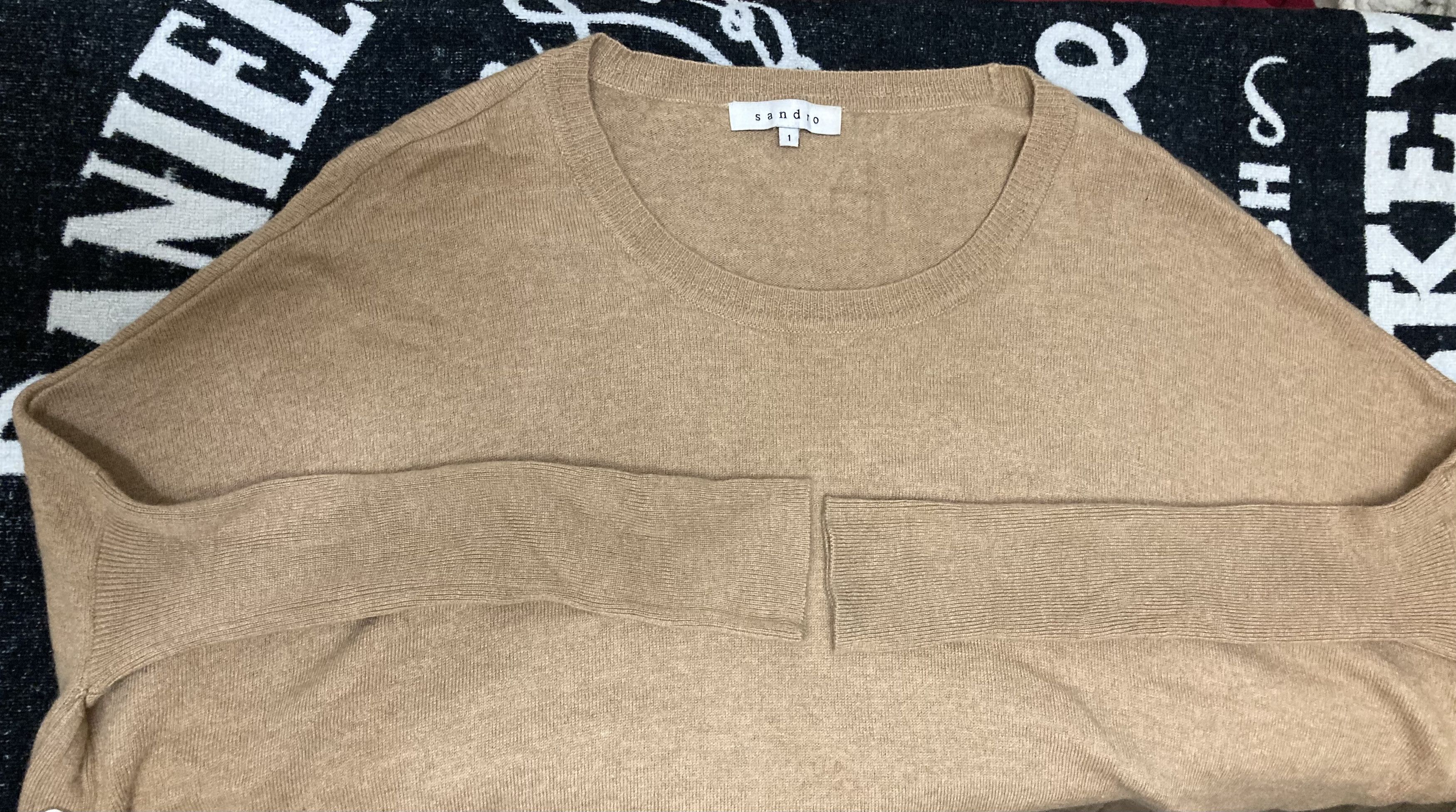 Designer × Sandro Sandro Paris Avant-garde baggy oversized sweater top Size S / US 4 / IT 40 - 4 Thumbnail