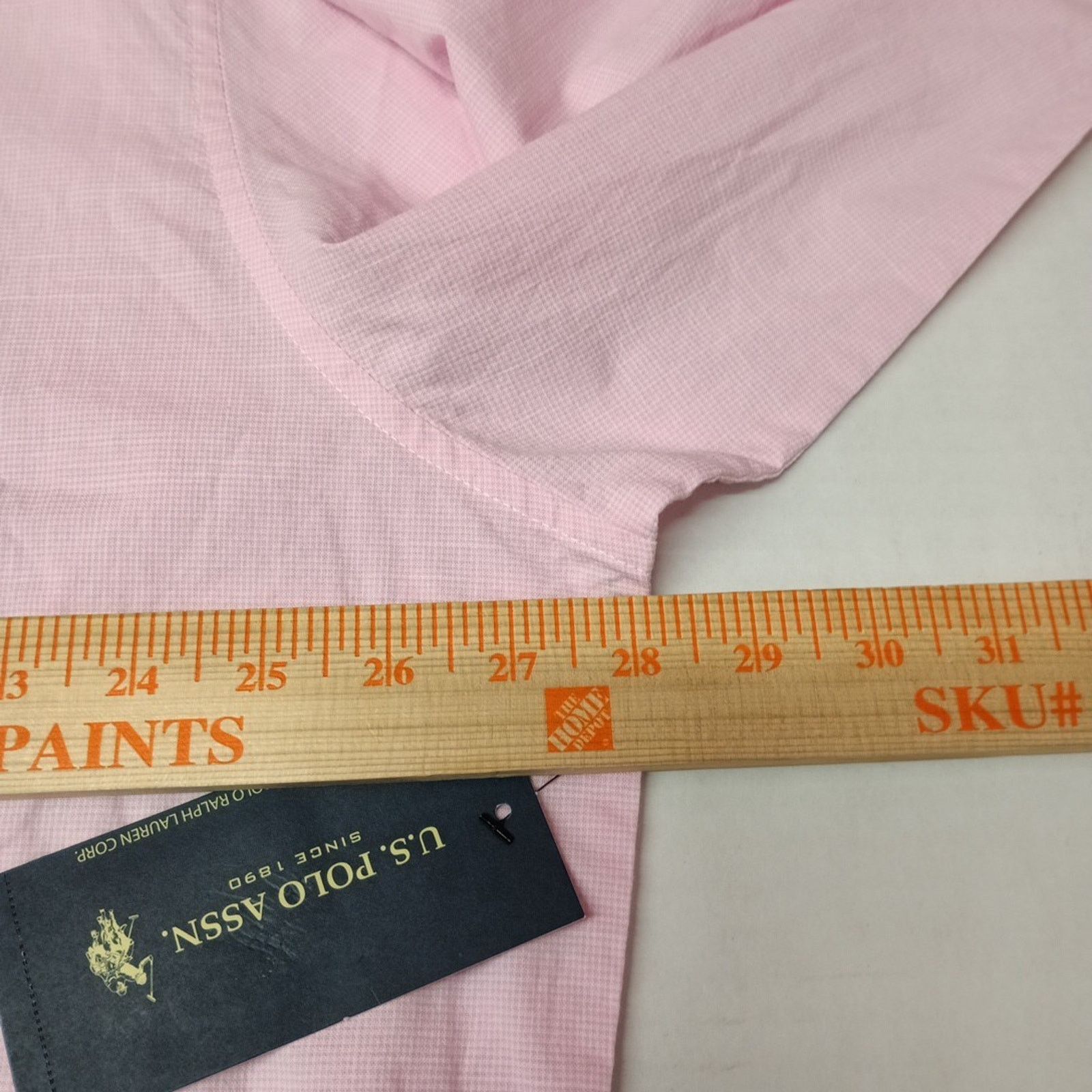 U.S. Polo Assn. U.S. Polo Assn. Button Woven Shirt Men's 3XL Pink Checkered Size US XXL / EU 58 / 5 - 6 Thumbnail