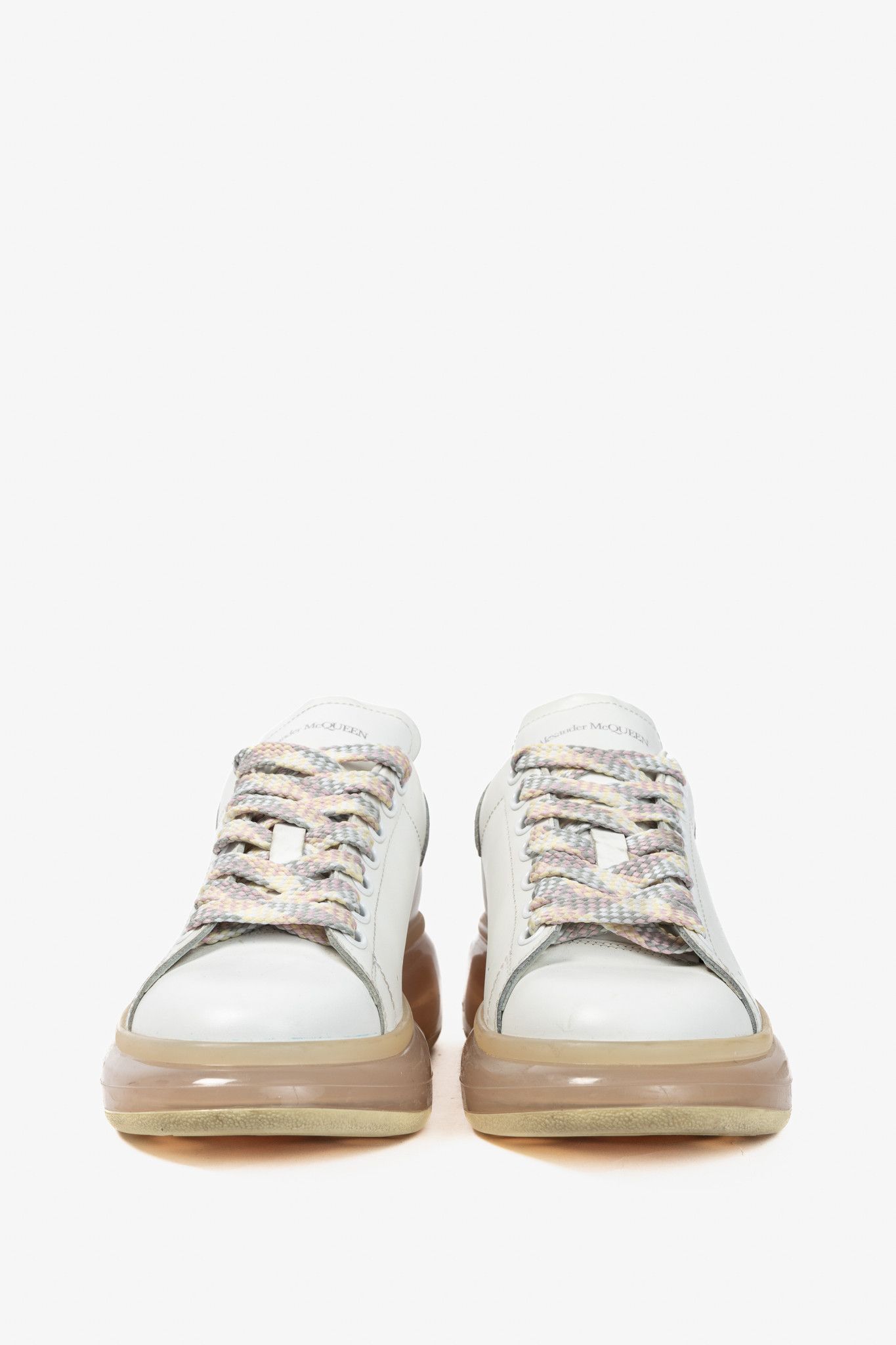 Alexander McQueen Alexander McQueen Oversized Clear-Sole Lace-Up Sneakers Size US 8.5 / IT 38.5 - 2 Thumbnail