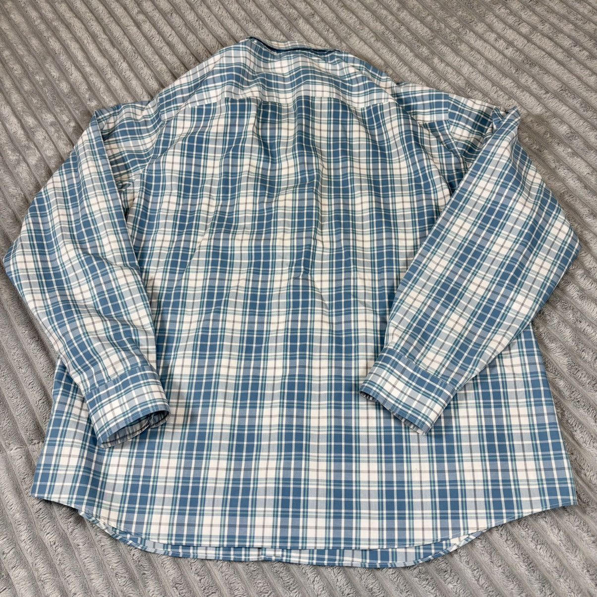 UNTUCKit UNTUCKit Maxville Blue Plaid Wrinkle Free Shirt Men's 3XL Size US XXL / EU 58 / 5 - 9 Thumbnail