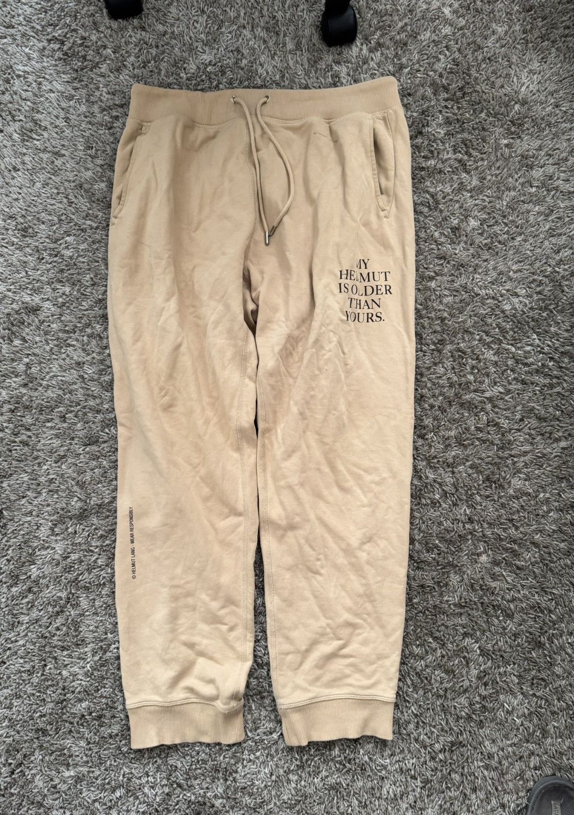 helmet lang sweat pants