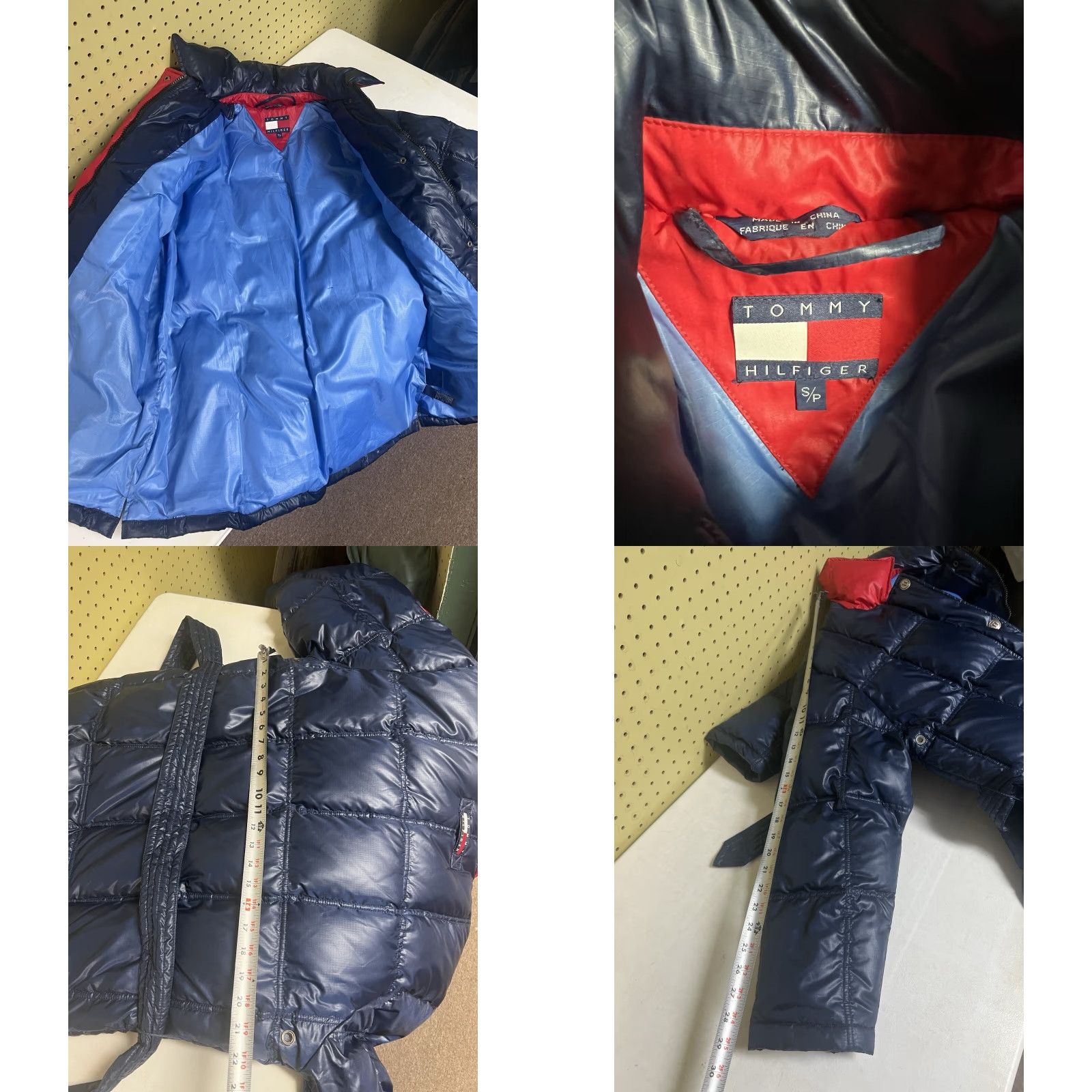 Tommy Hilfiger Vtg Tommy Hilfiger Blue Ski Puffer Down Feather Zip Snap Women's S Long Jacket Size S / US 4 / IT 40 - 8 Thumbnail