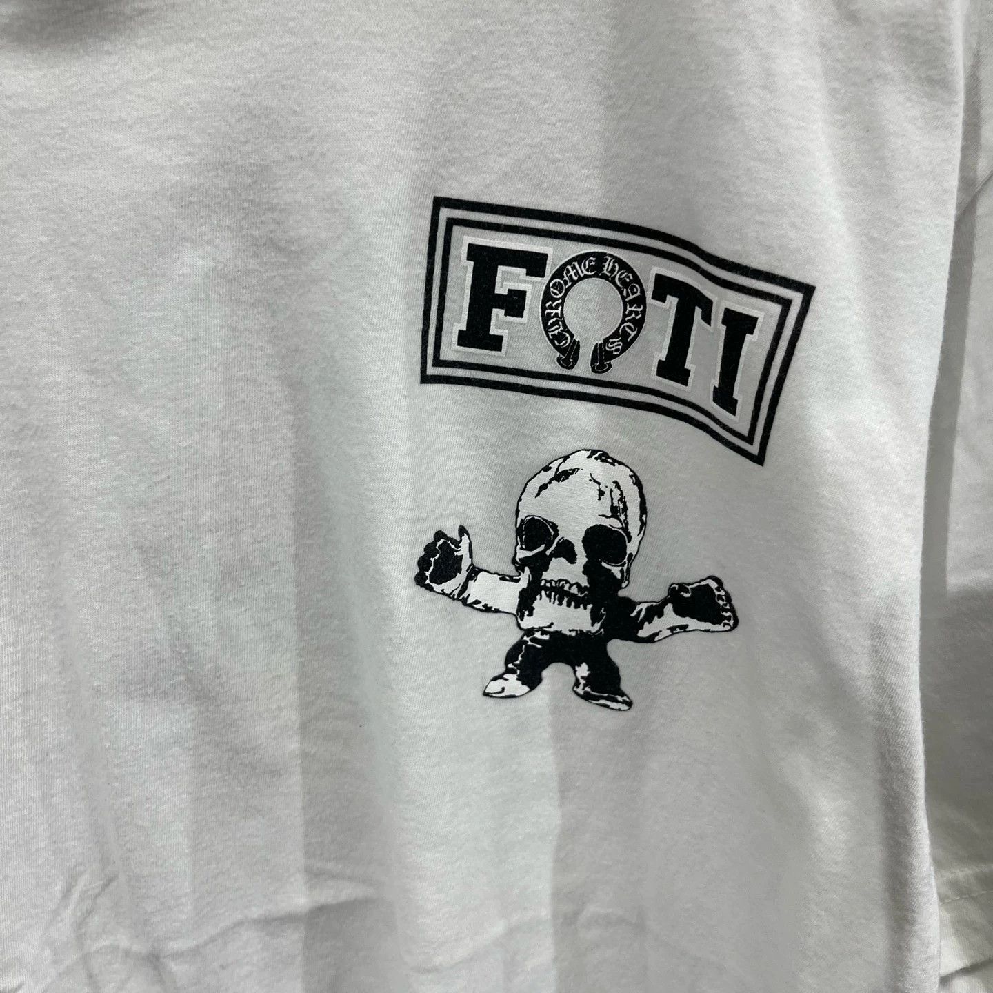 Chrome Hearts Chrome Hearts Foti 9-Grid Skull White Short Sleeve Tee Size US L / EU 52-54 / 3 - 4 Thumbnail