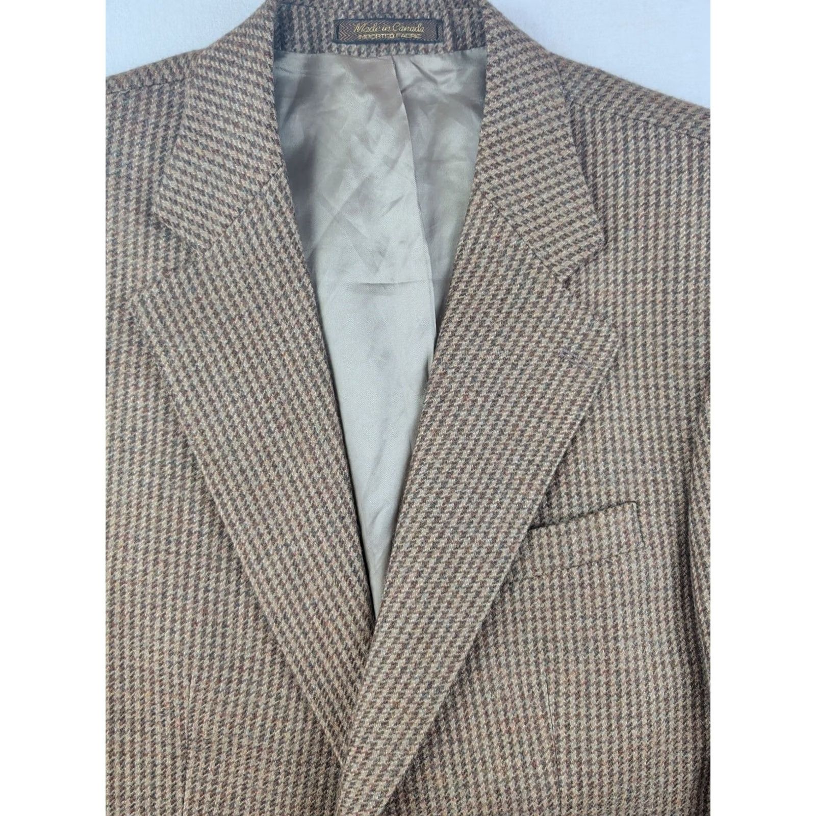 Polo Ralph Lauren Polo Ralph Lauren Blazer Mens 42 Regular Brown Tweed Herringbone Alpaca Wool University Club Overcoat Coat Size US XL / EU 56 / 4 - 5 Thumbnail