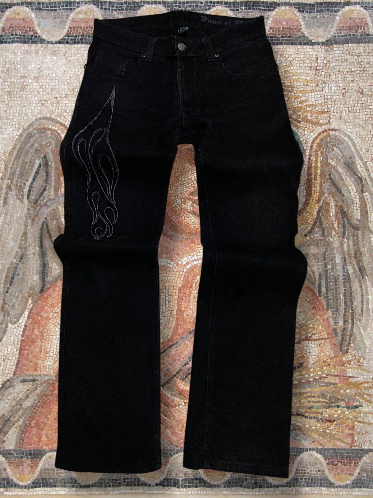 Japanese Brand Vintage 1990s Designer Eleven Eleven Usa Tribal Witch Denim Size US 30 / EU 46 - 1 Thumbnail