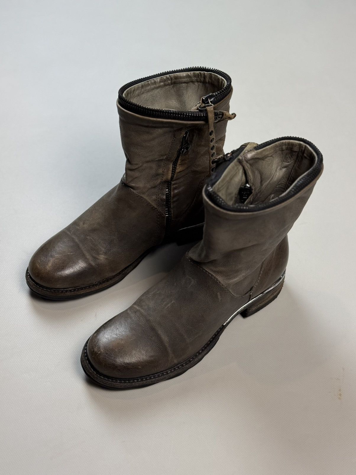 A.S.98 A.S. 98 Airstep Avant-Garde Leather Combat Boots Shoes Size US 7 / IT 37 - 12 Thumbnail