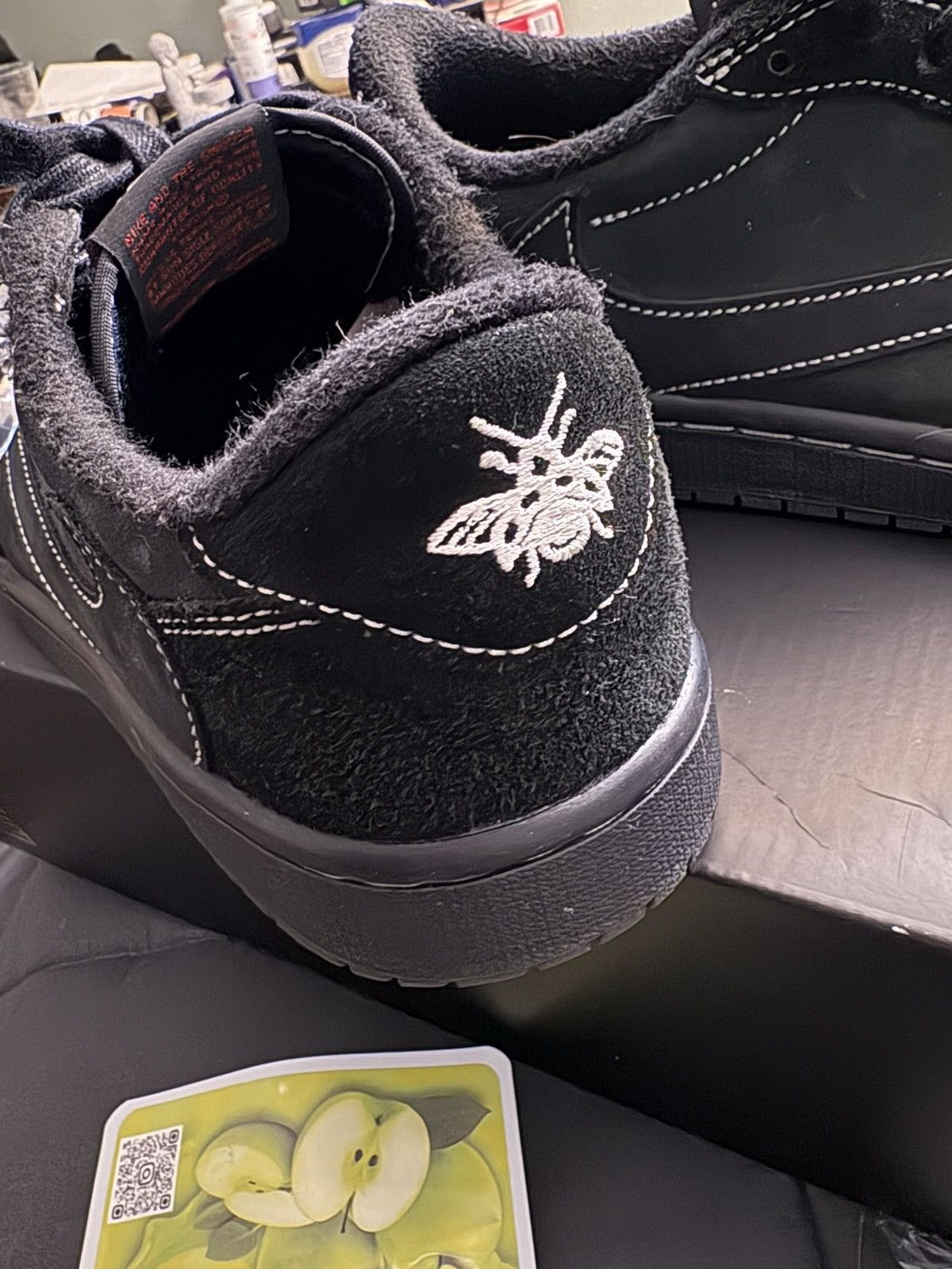Nike × Travis Scott Travis Scott Black Phantom 1s Size US 7.5 / EU 40-41 - 8 Thumbnail