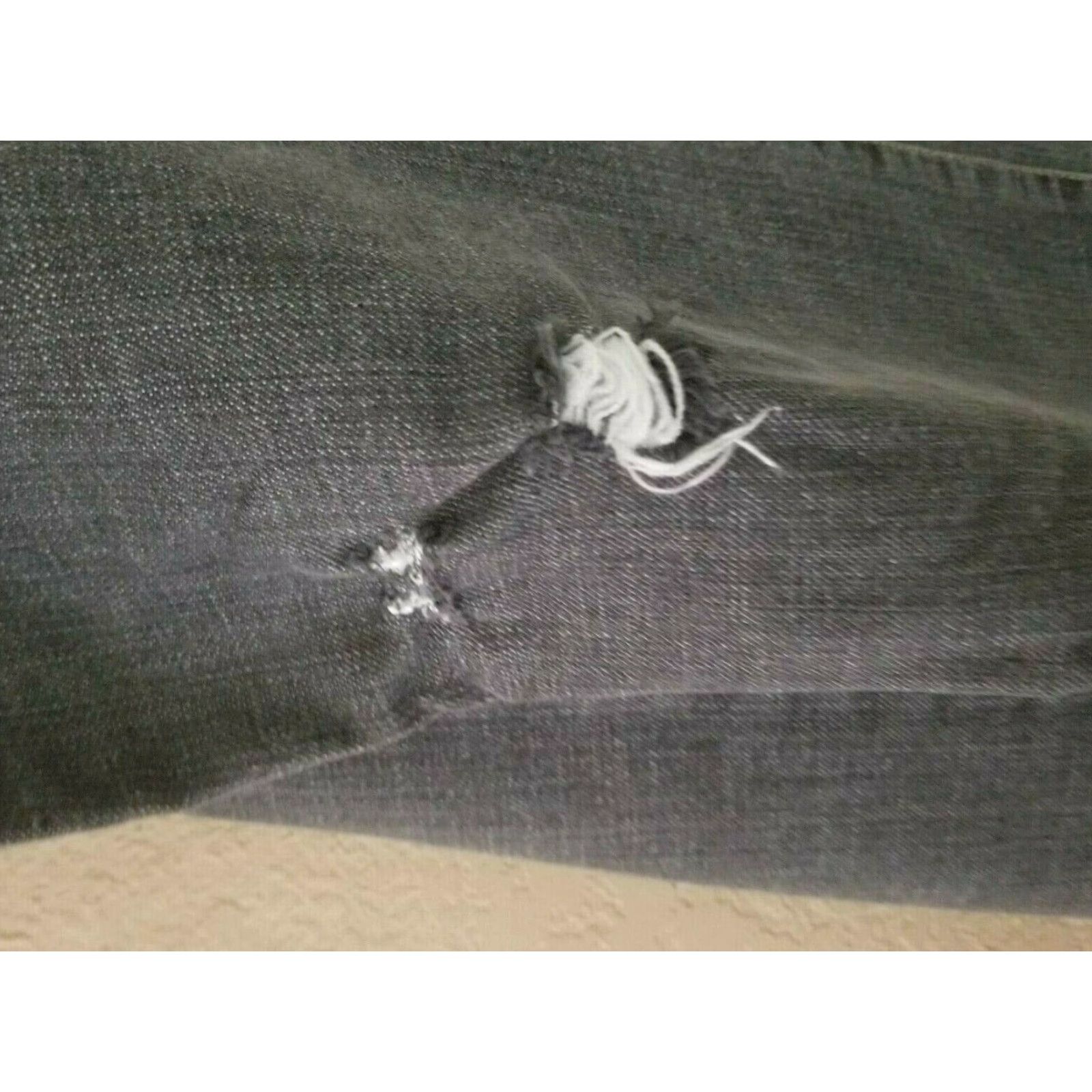 Vintage CHICOS Platnium Jeans Gray Size 0 Regular 12 Distressed Size 34" / US 12 / IT 48 - 2 Thumbnail
