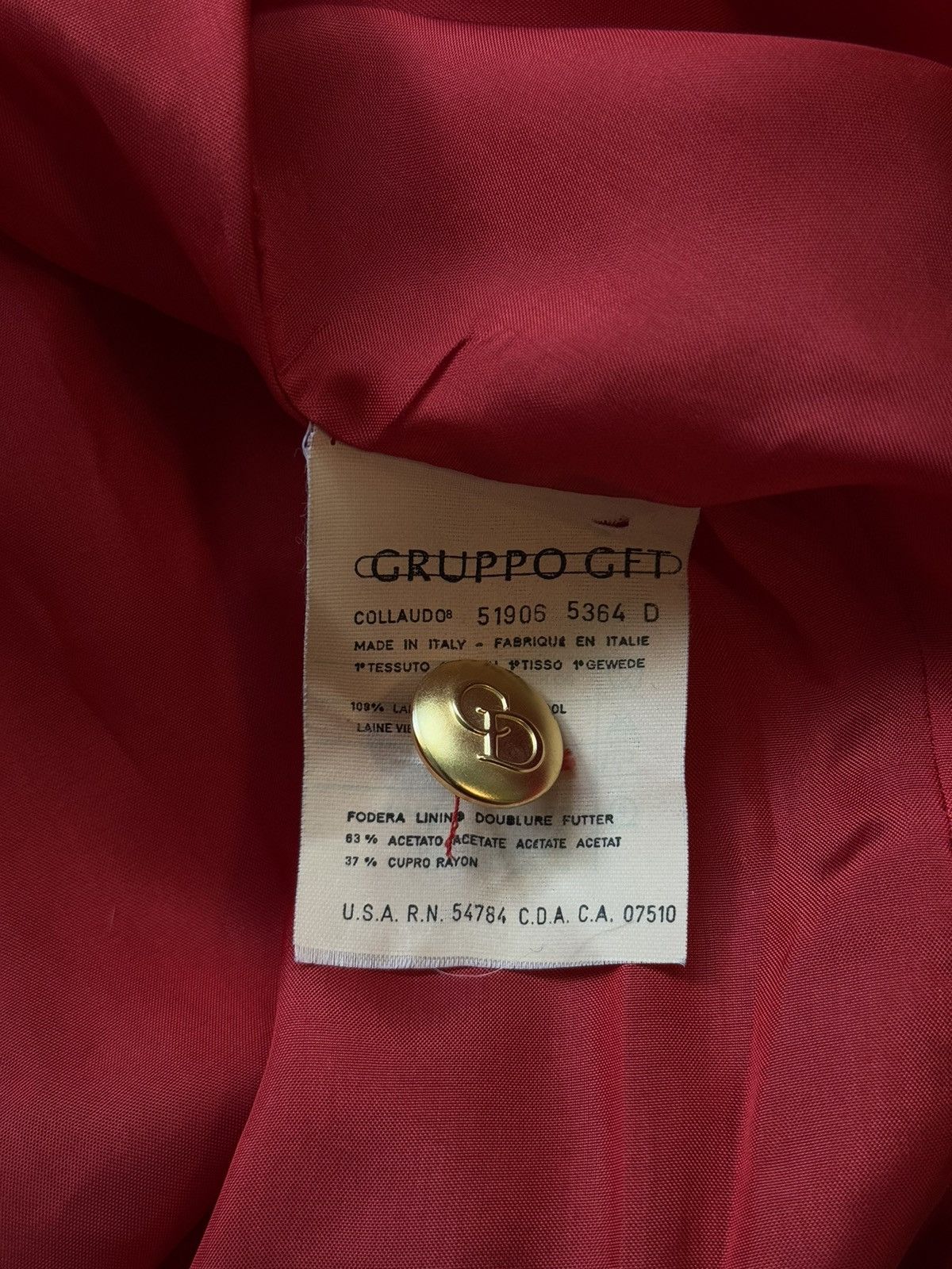 Christian Dior Monsieur × Vintage Dior 1980s archive vintage red 100% wool blazer jacket Size M / US 6-8 / IT 42-44 - 8 Thumbnail