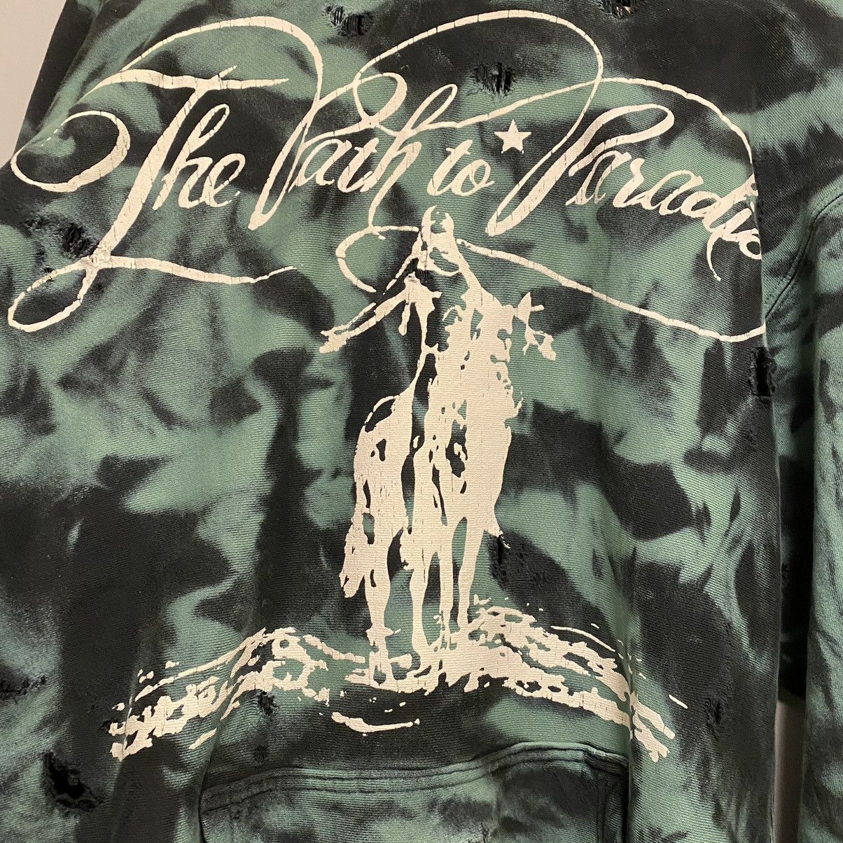HELLSTAR Hellstar Lava No Guts Marble Paradise Hoodie Green Black Size US S / EU 44-46 / 1 - 5 Thumbnail